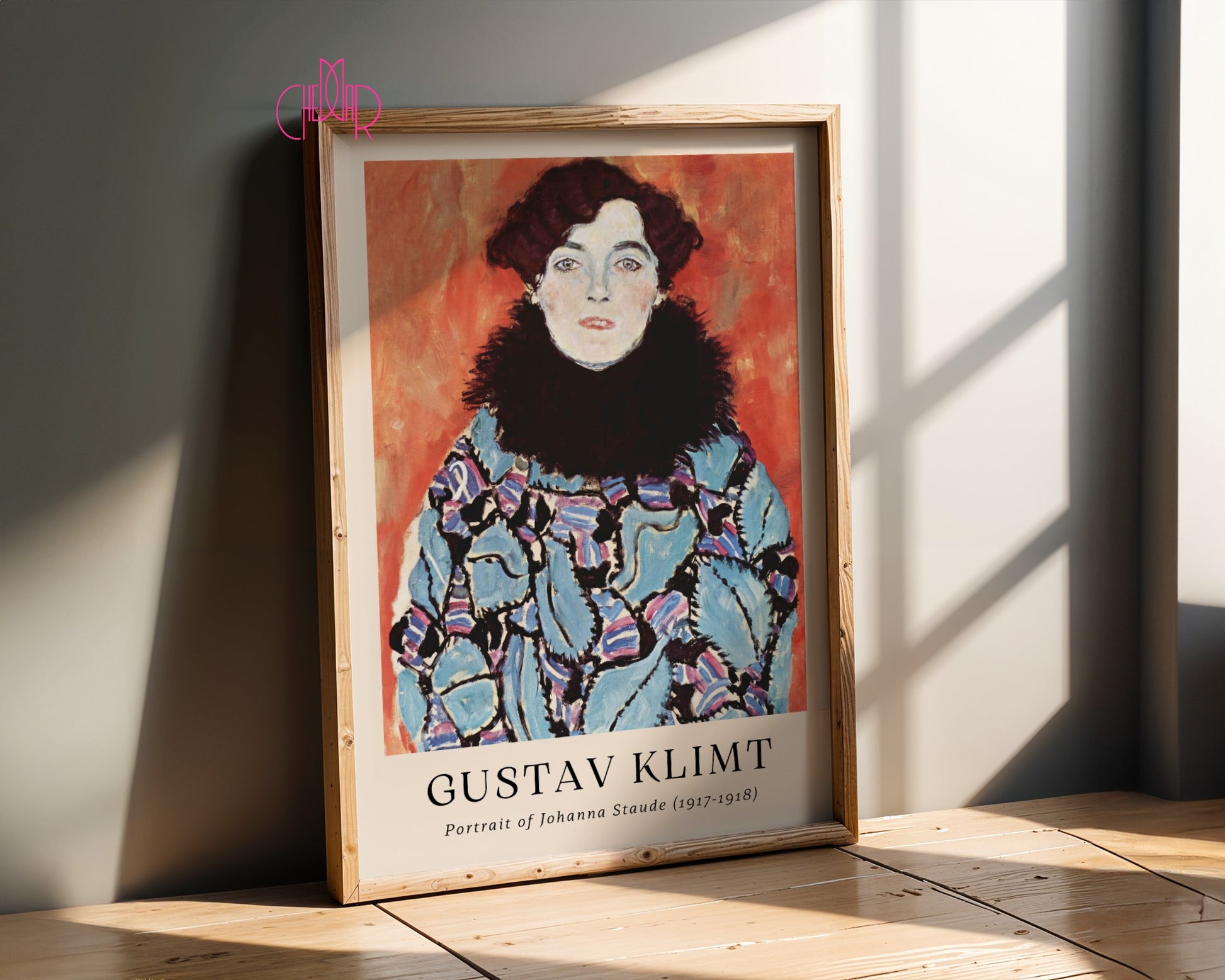 Poster Gustav Klimt portrait of Johanna Staude, modern art