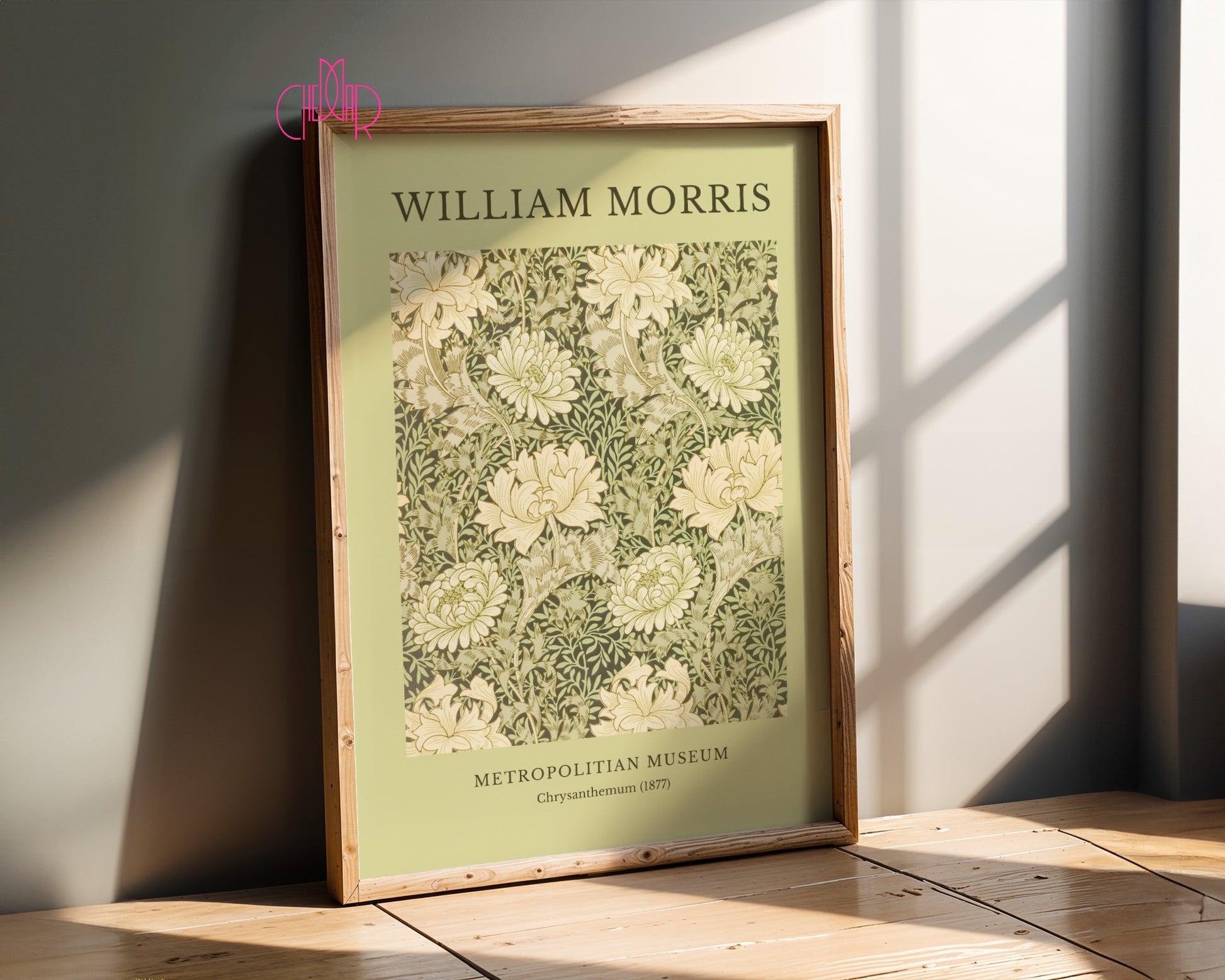 William Morris Metropolitan Museum poster, Chrysanthemum
