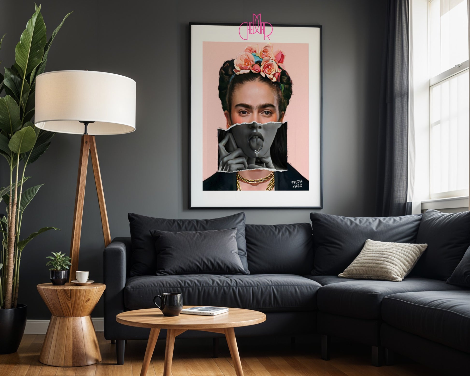 Poster "Frida Kahlo - portrait", avant-garde, contemporary art