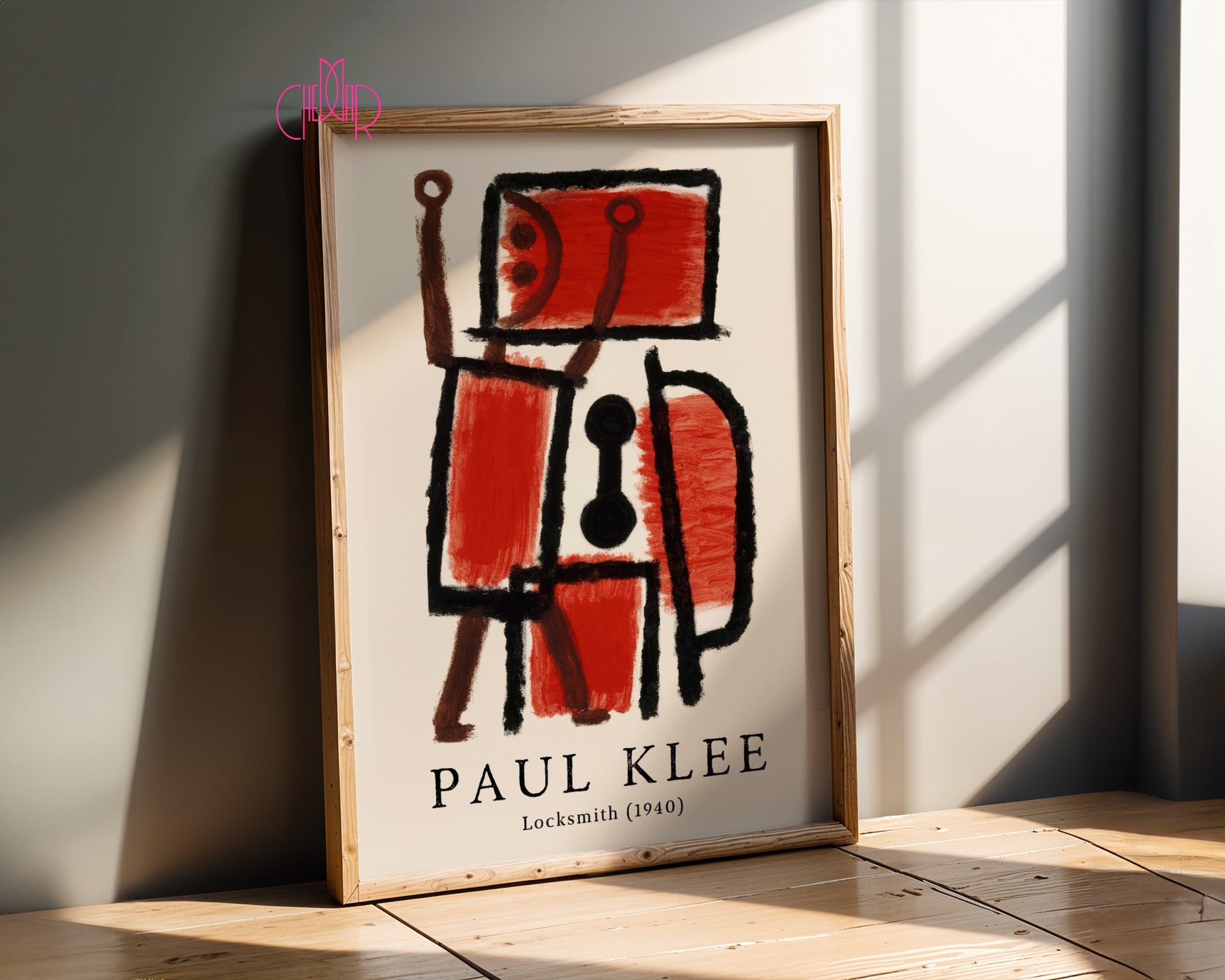 Paul Klee Locksmith poster 1940, abstract