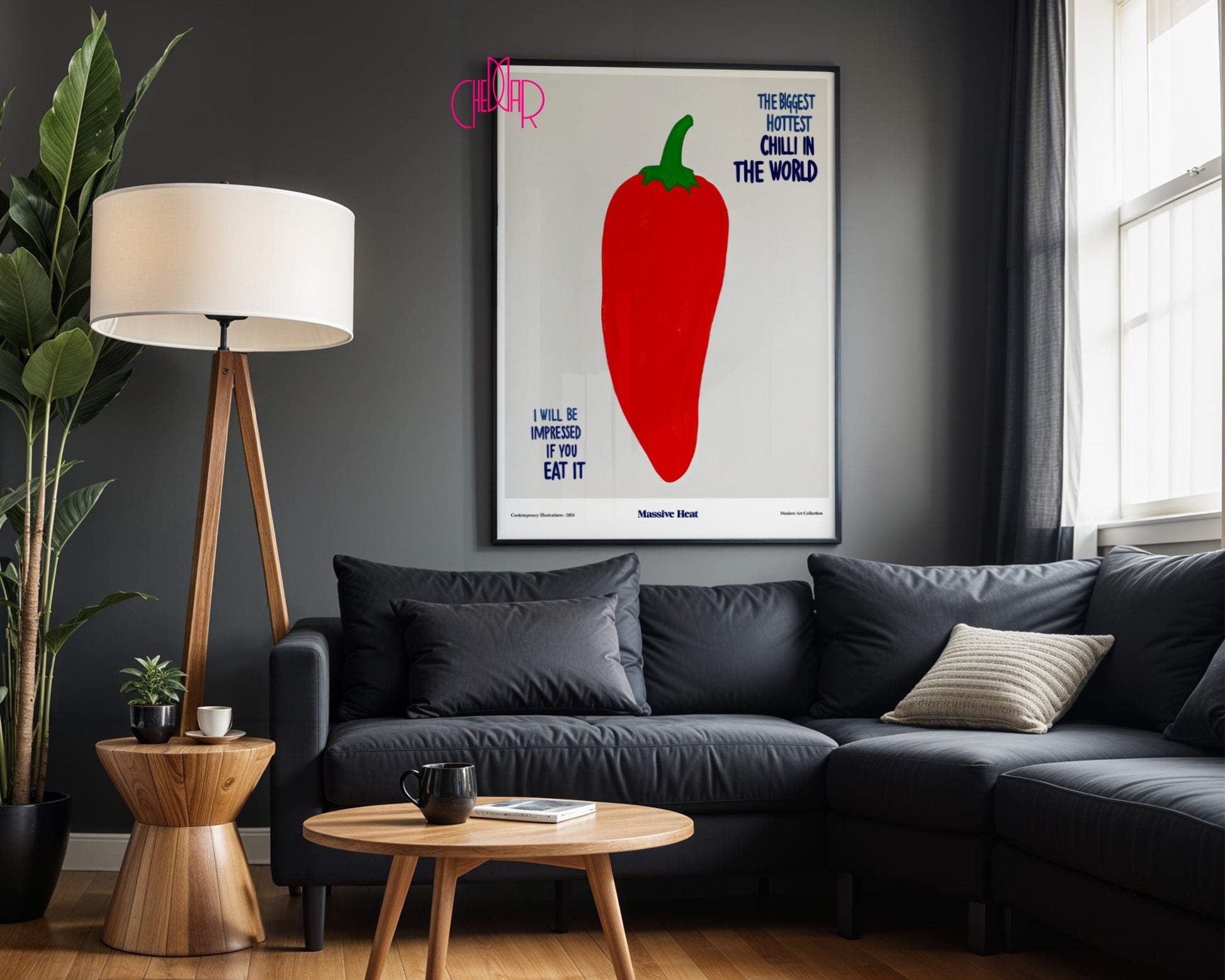The Biggest Hottest Chilli in the World poster, modernism