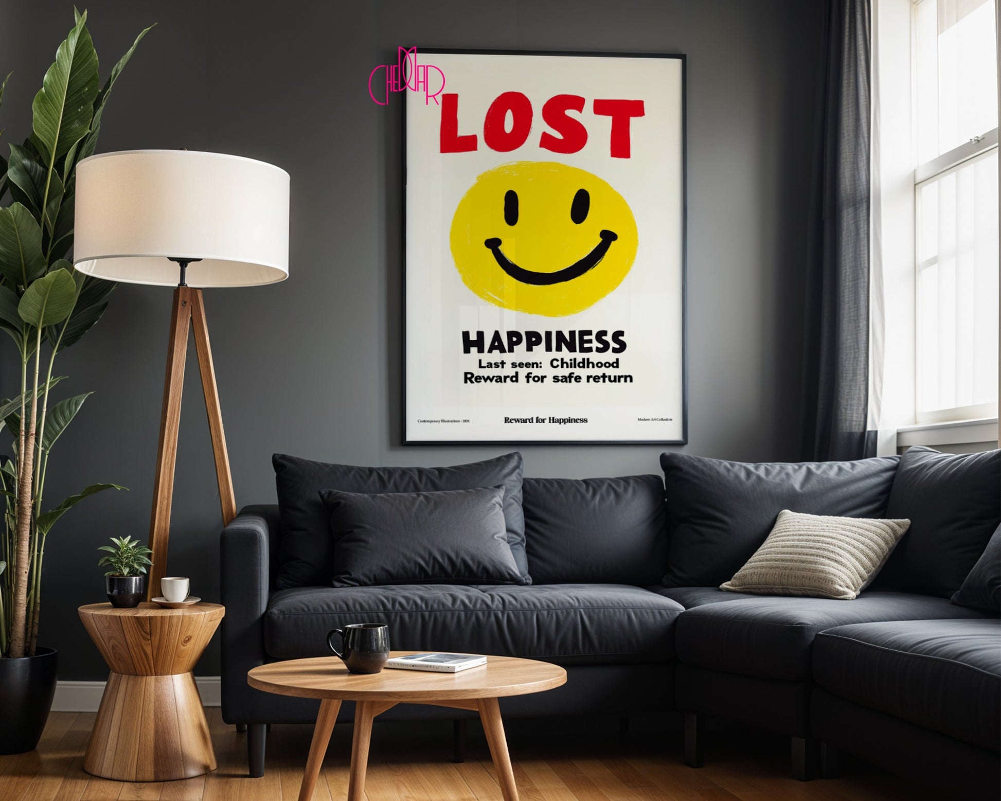 Modernist poster, Lost Happiness, lost happiness