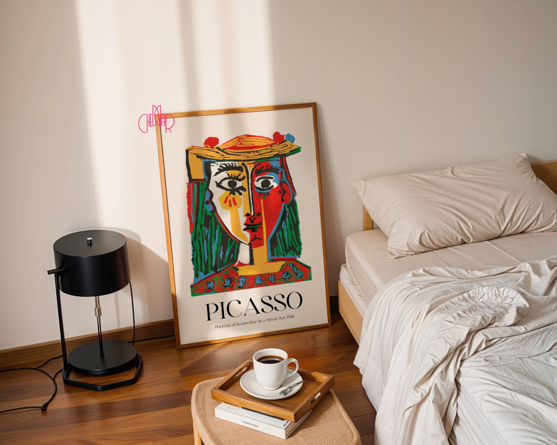 Picasso – Portrait of Jacqueline in a Straw Hat (1962) | Fauve Gallery Poster