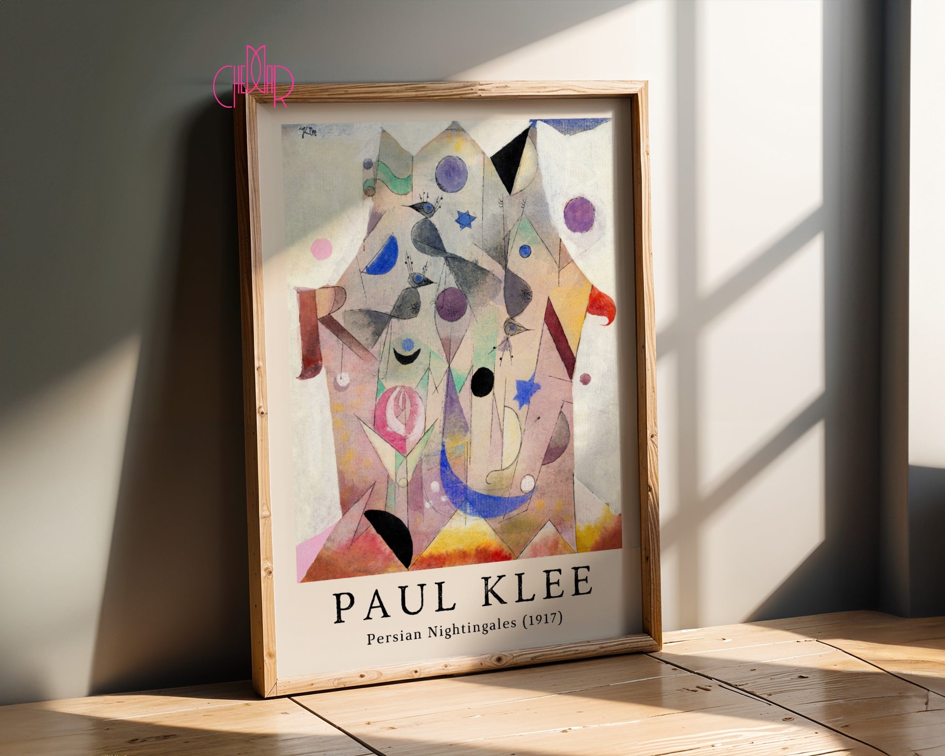 Poster Paul Klee Persian Nightingales cubism, abstraction