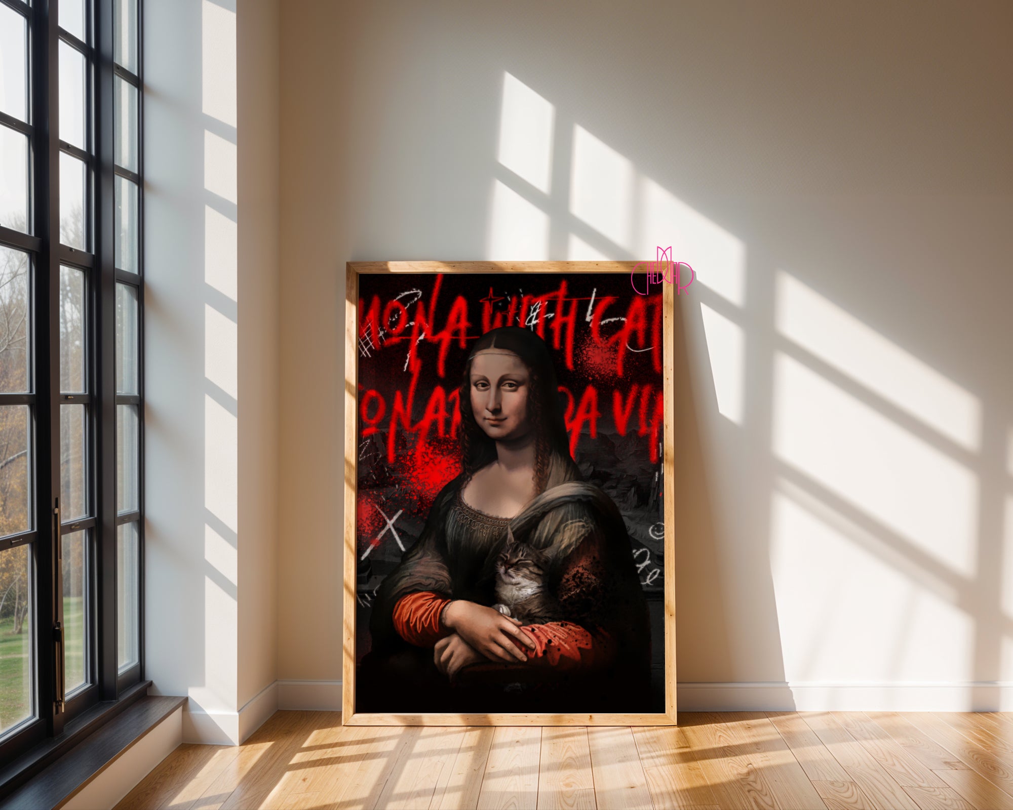 Avant-Garde Poster "Mona Lisa", contemporary art, avant-garde art