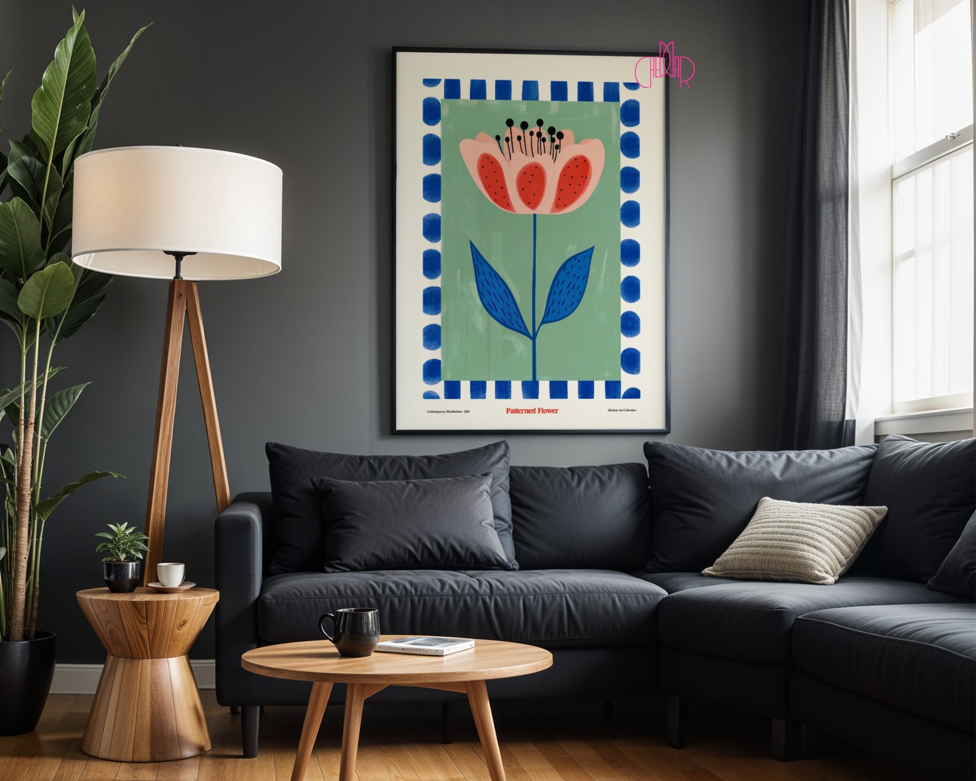 Blooming Flower Poster, Modern Art Collection, contemporary art