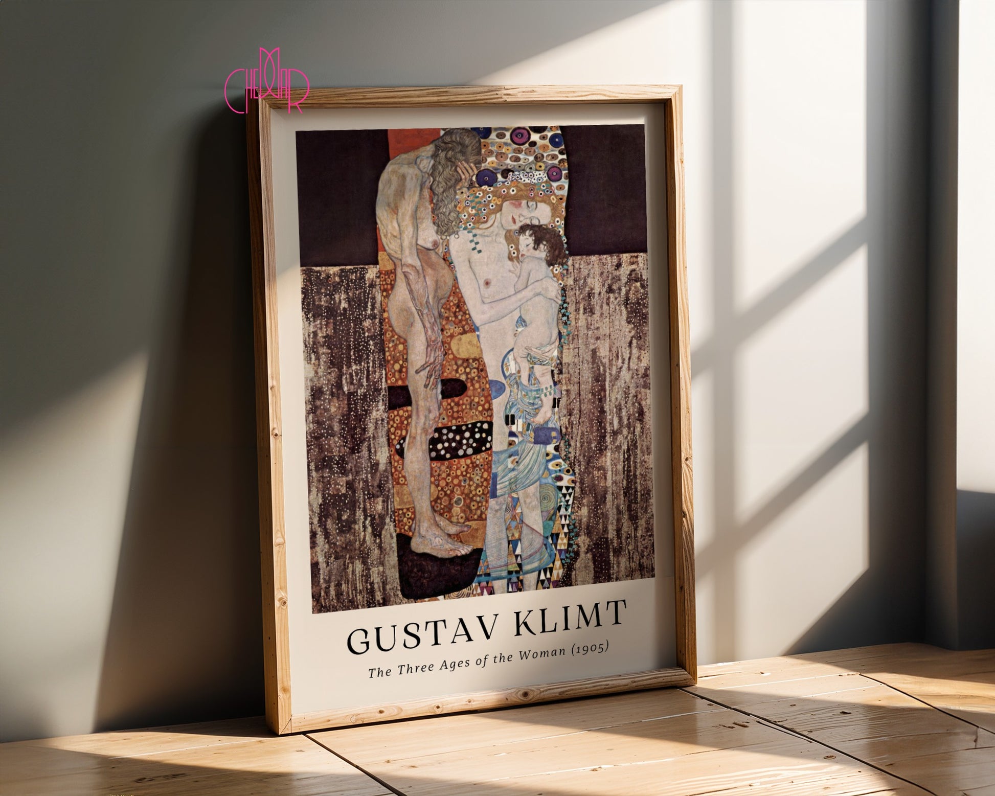 Poster Gustav Klimt three generations of women, contemporary art