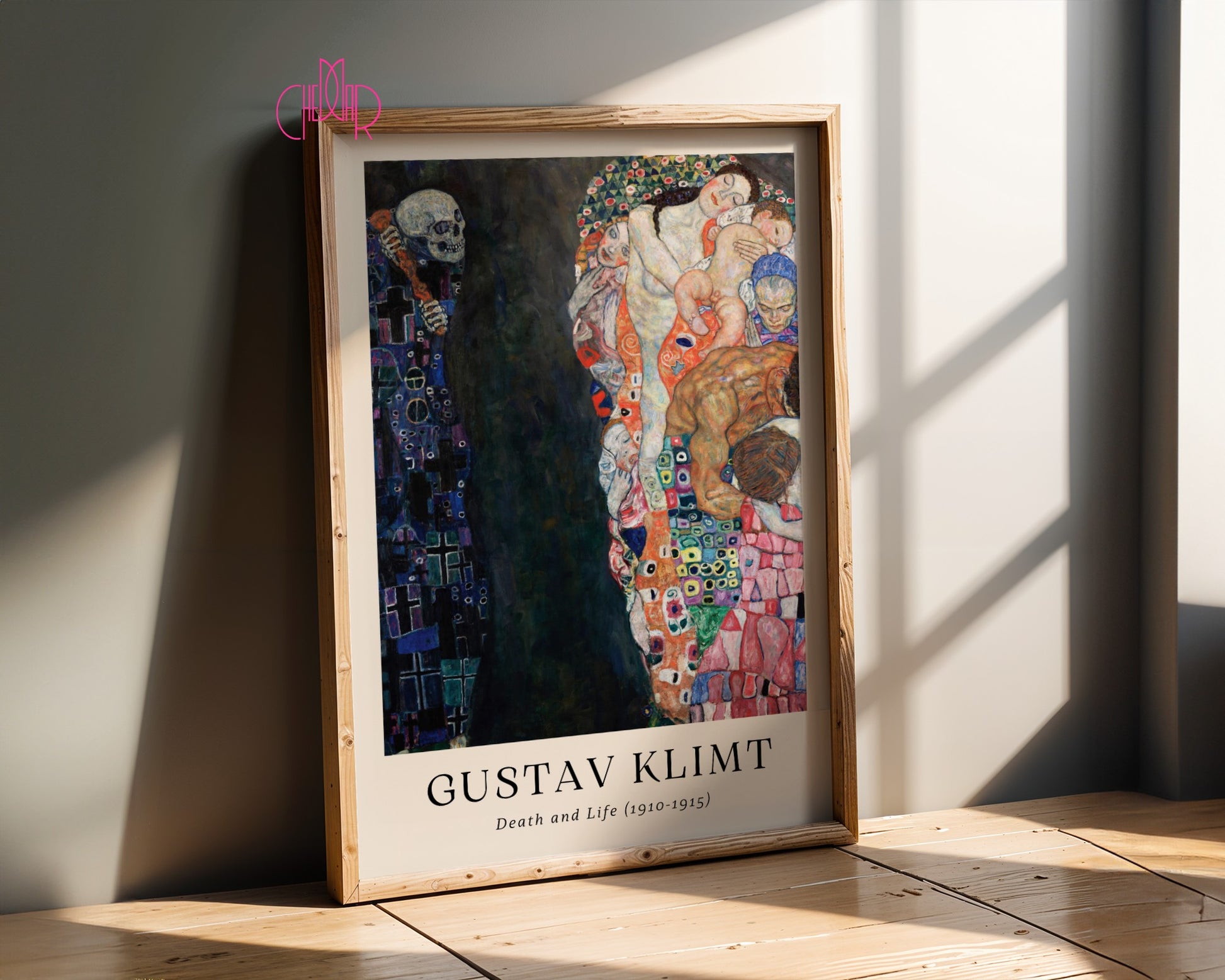 Poster Gustav Klimt Death and Life, Contemporary Art
