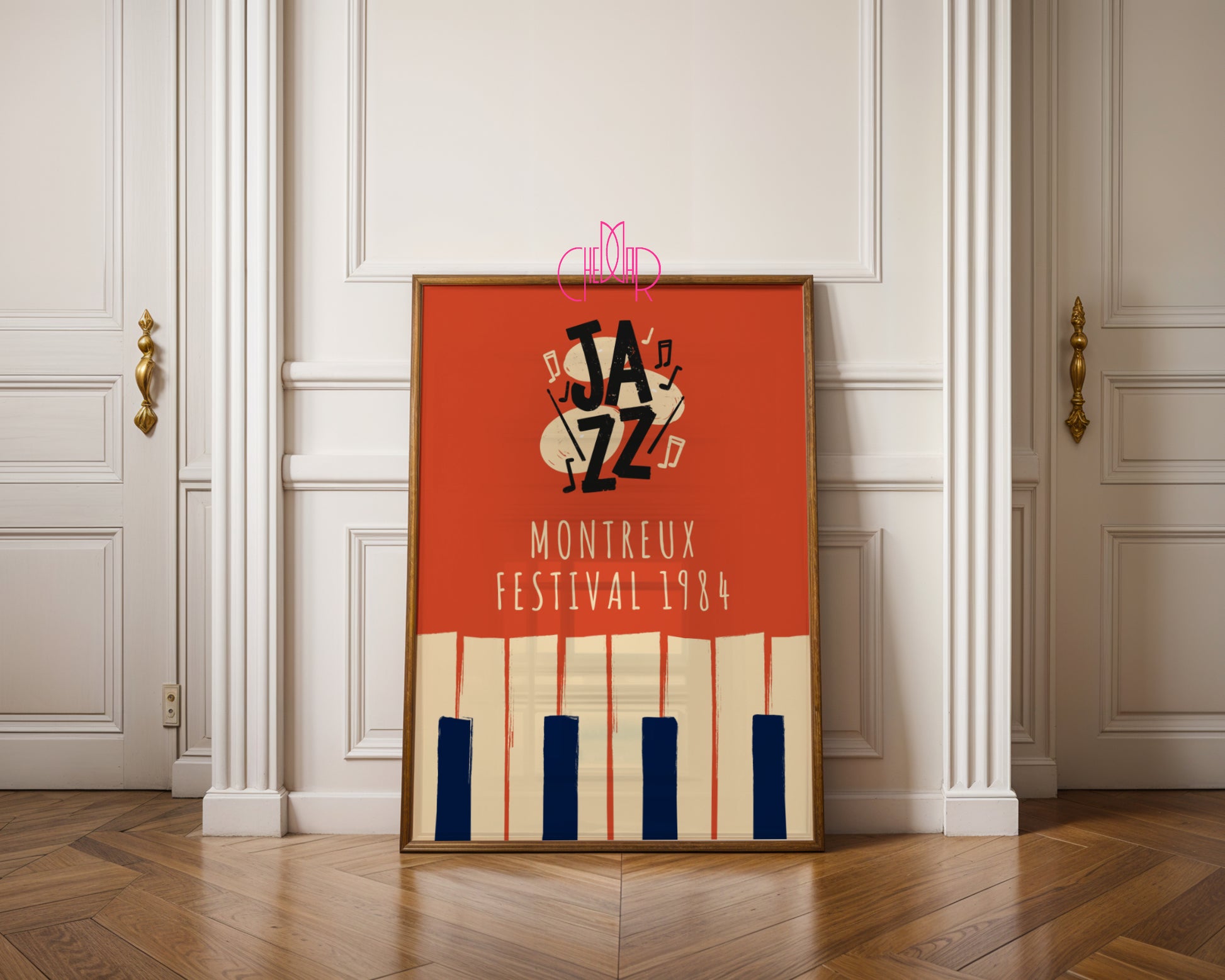 Music poster from the All That Jazz series, Montreux 1984