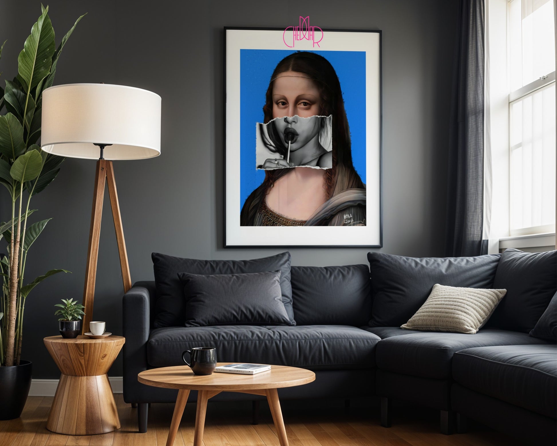 Avant-Garde Poster "Mona Lisa", contemporary art, avant-garde art