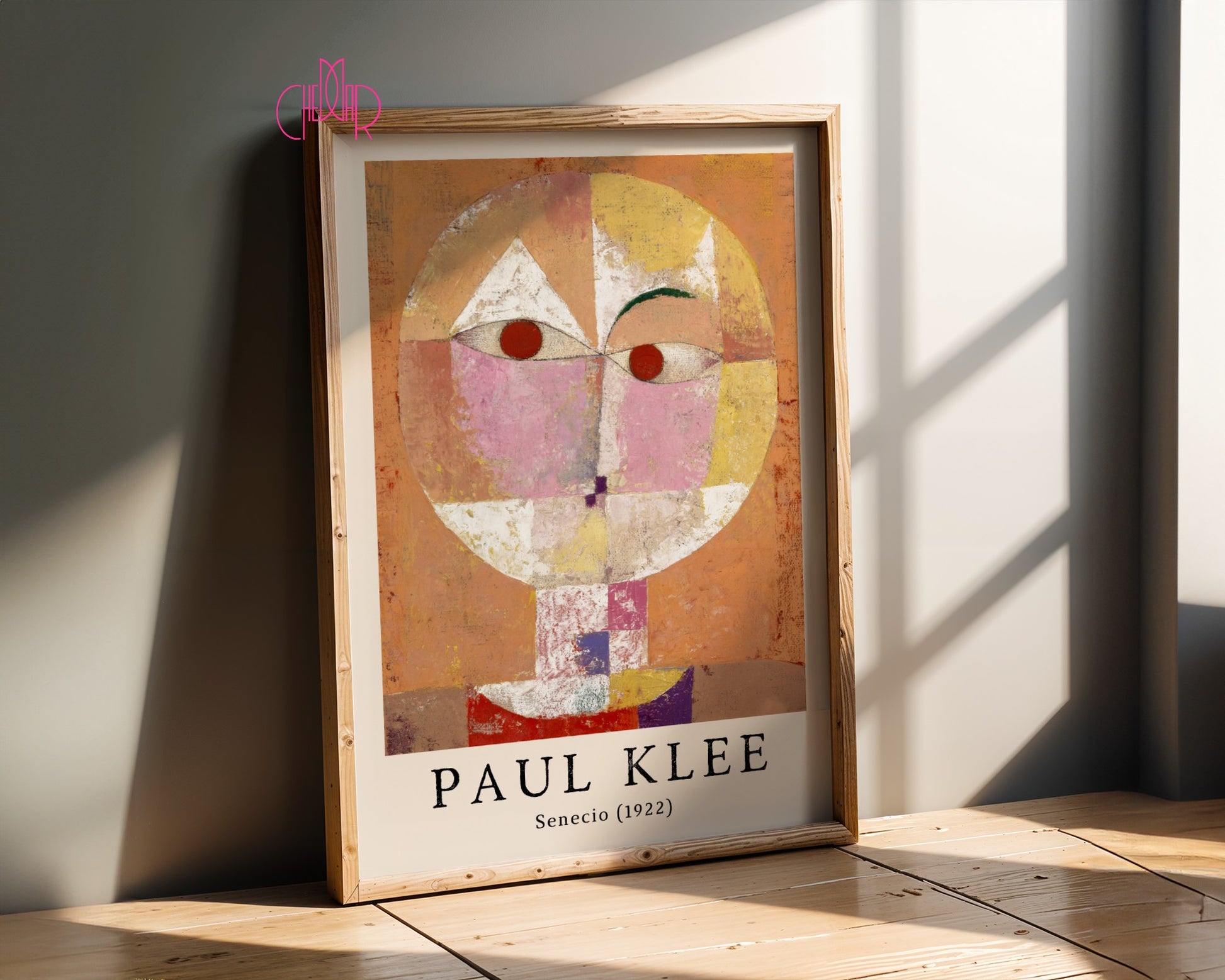 Paul Klee Senecio poster 1922, abstraction, cubism, art