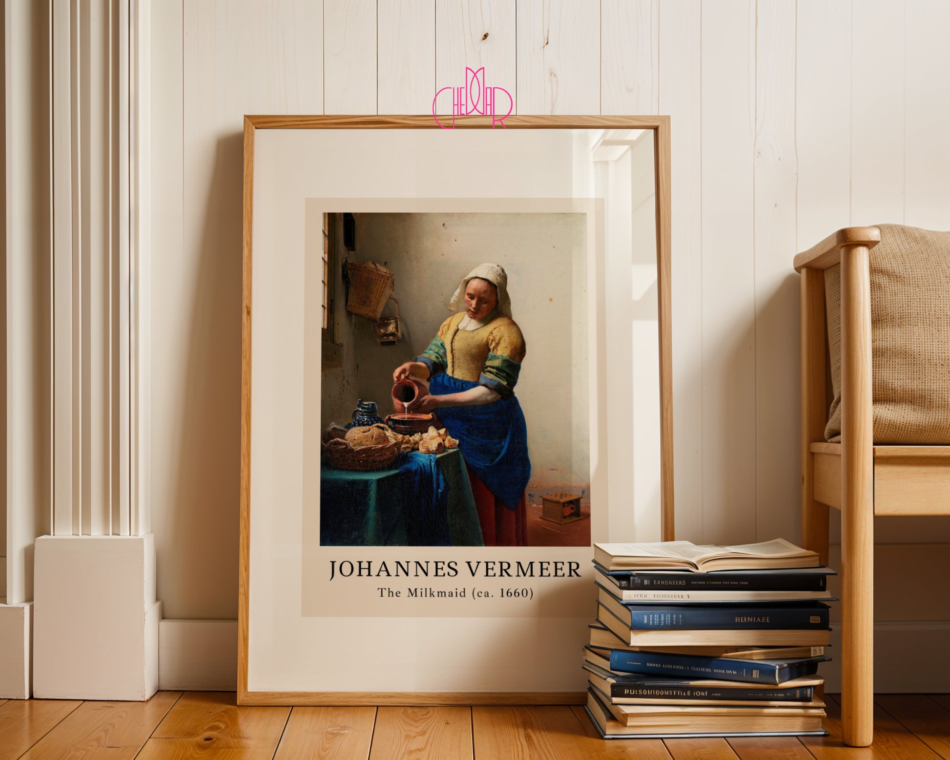 Johannes Vermmeer The Milk Made poster classic art, Vintage