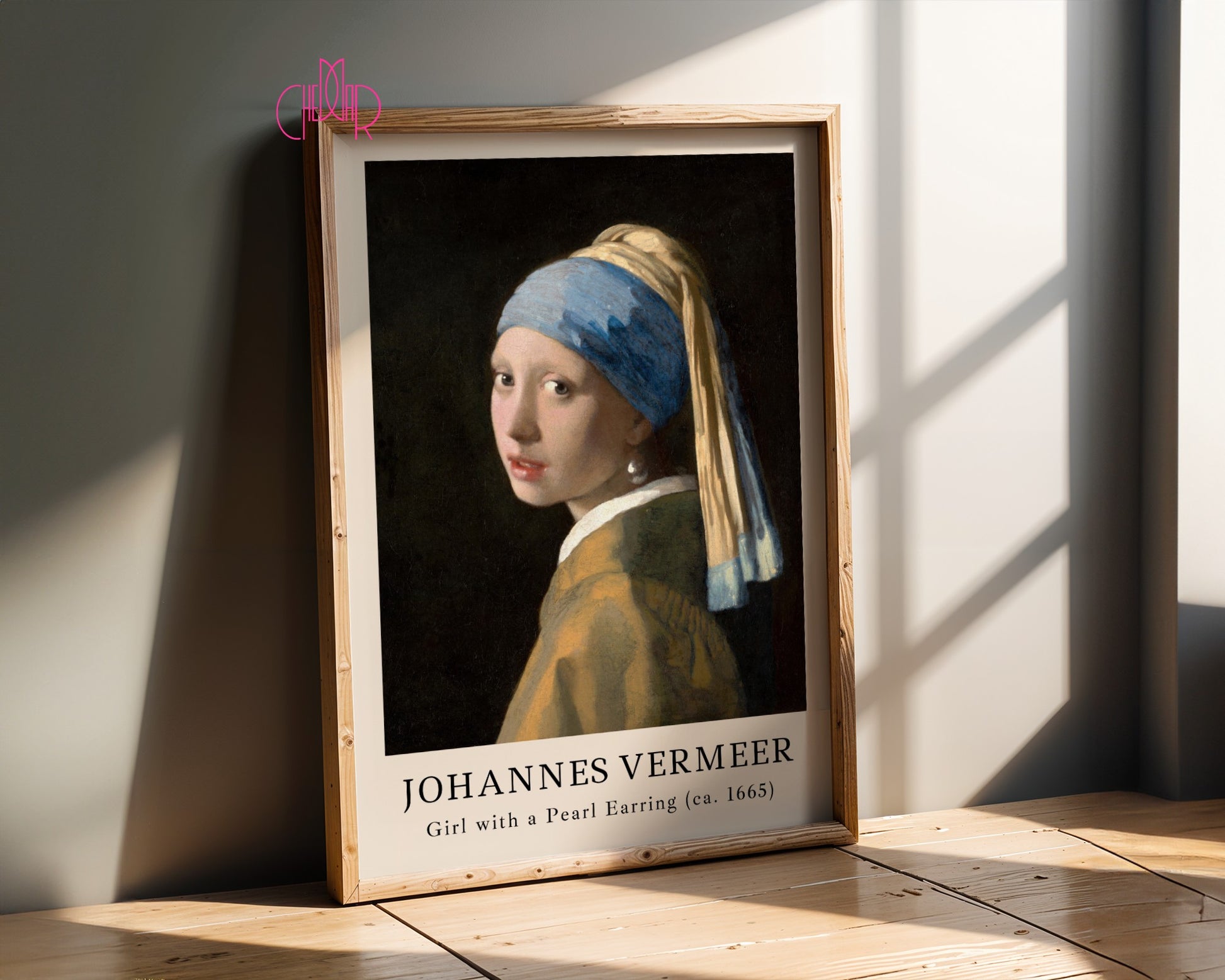 Johannes Vermeer Girl with Pearl Earrings poster, classic, vintage