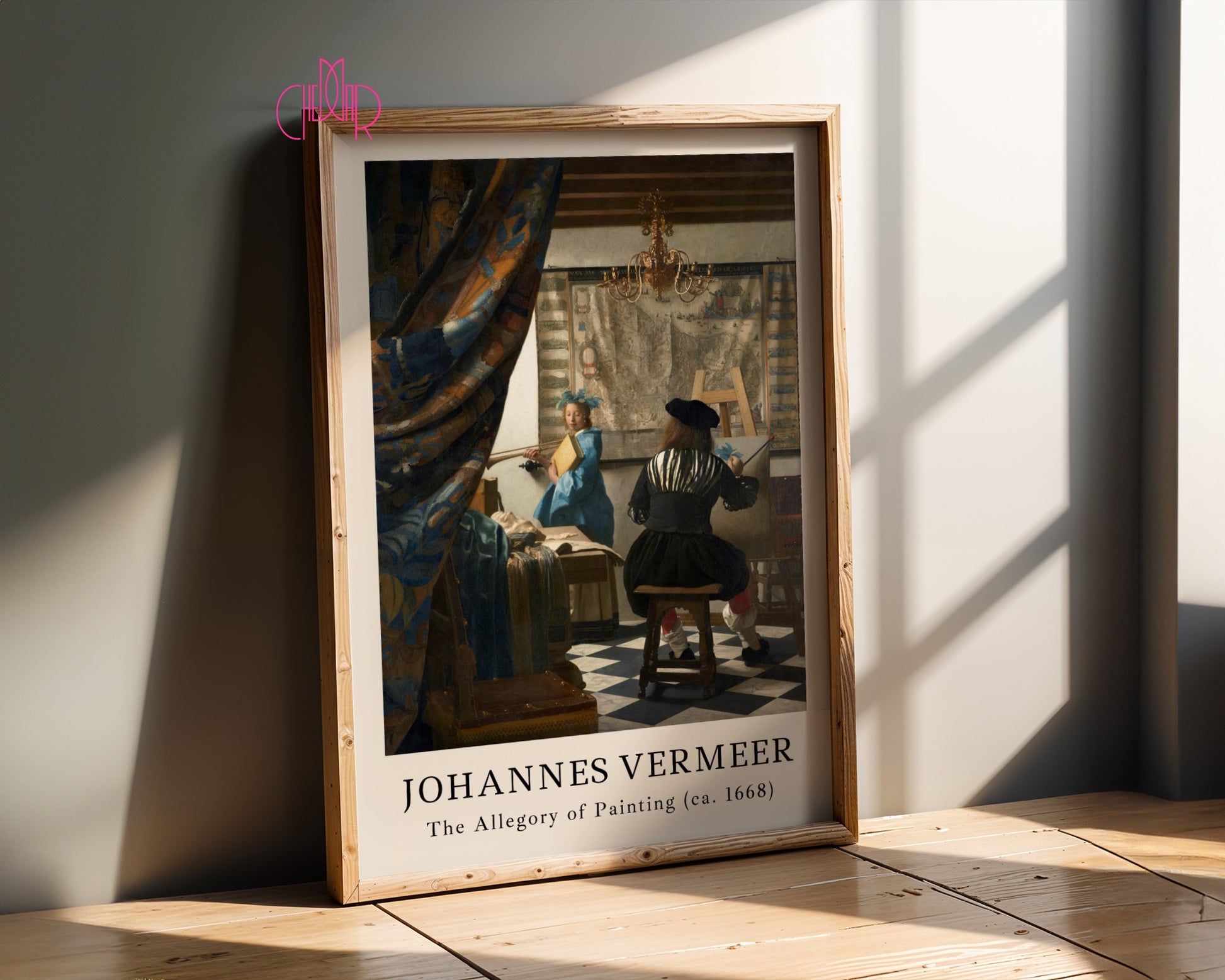 Poster Johannes Vermeer Allegory of Painting, Art, Painting Vintage 