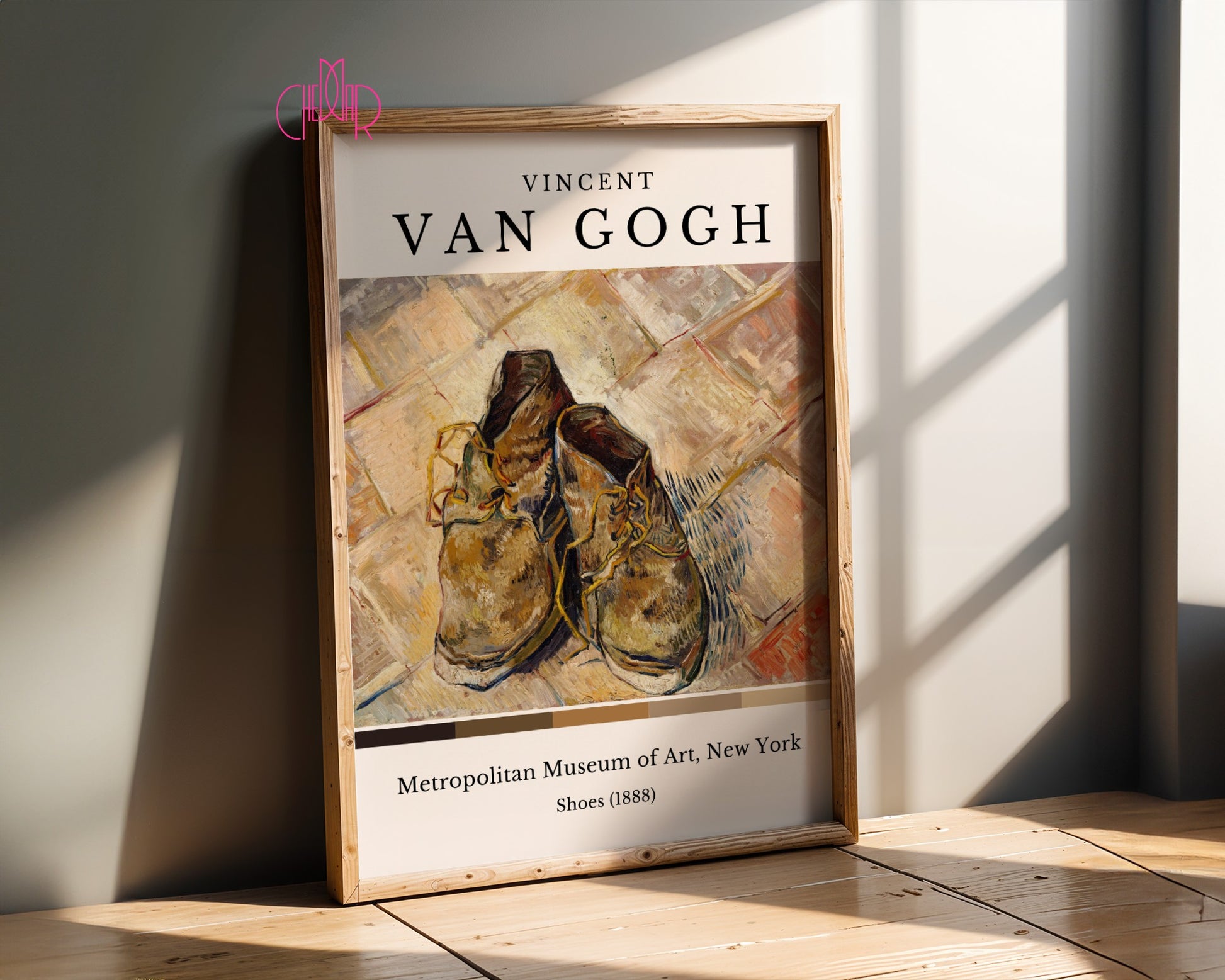 Vincent Van Gogh Shoes poster, 1888, New York Museum of Art