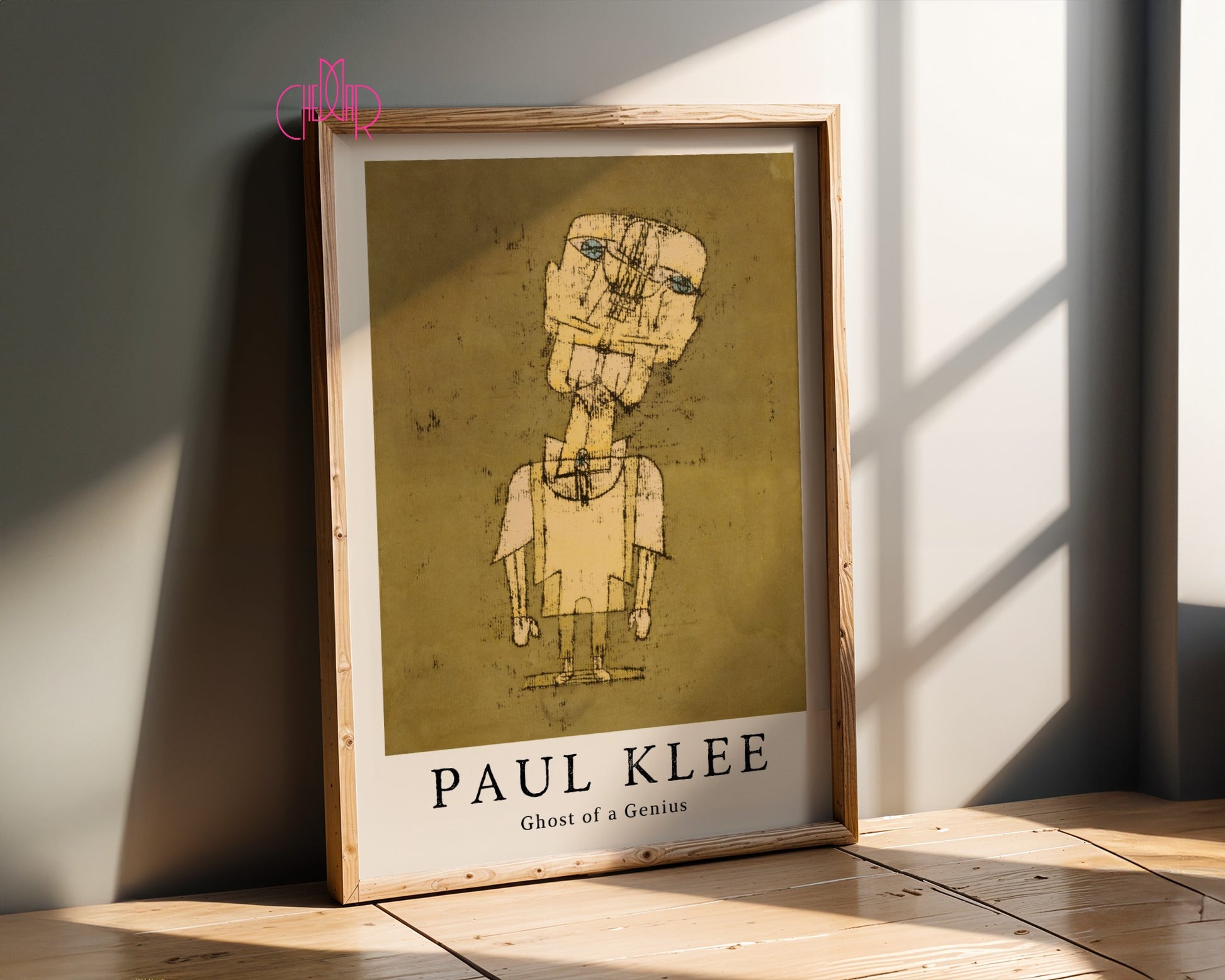 Paul Klee poster The Spirit of Genius, cubism, abstraction, contemporary art