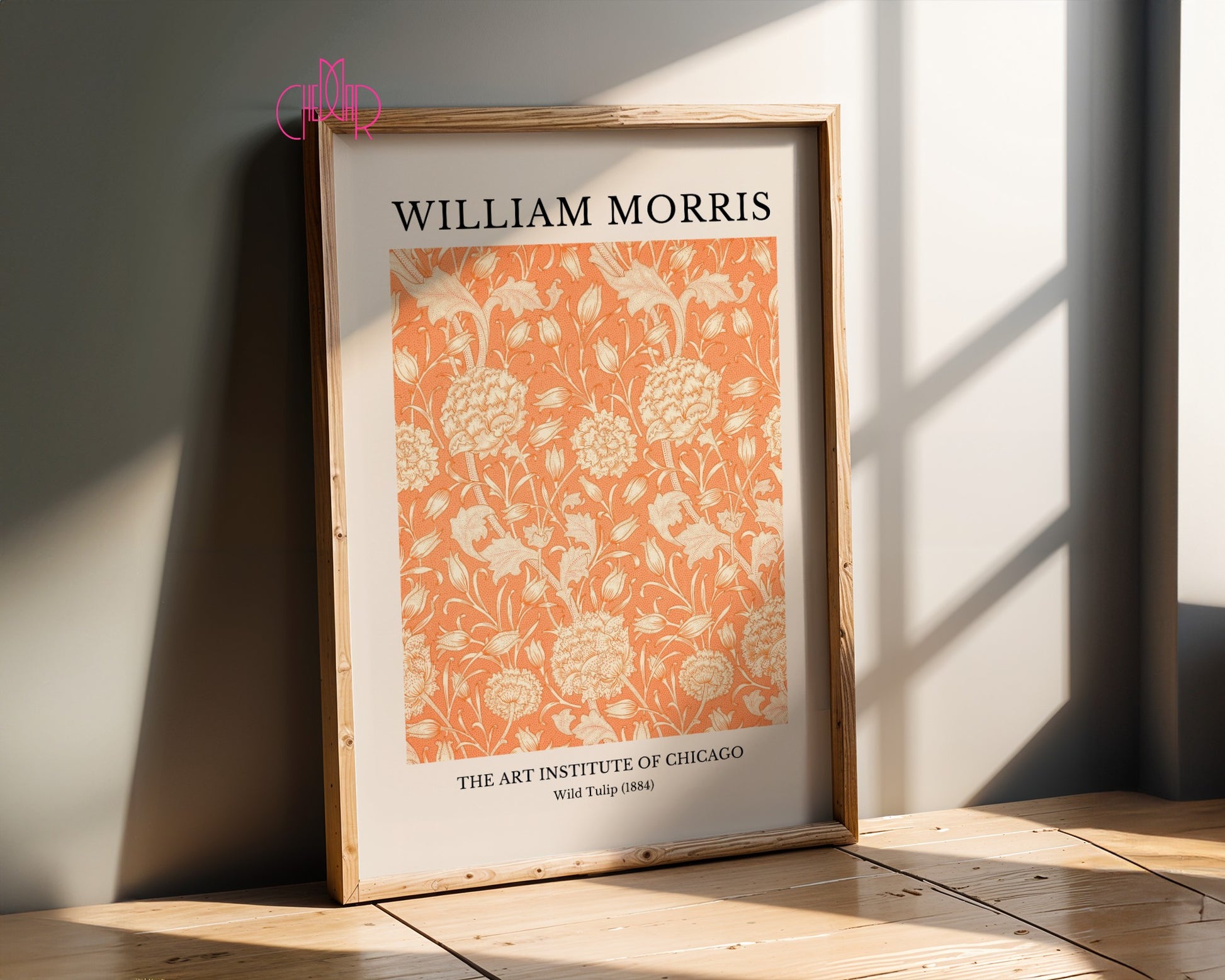 Poster William Morris - Wild Tulip, The Art Institute of Chicago, 1884