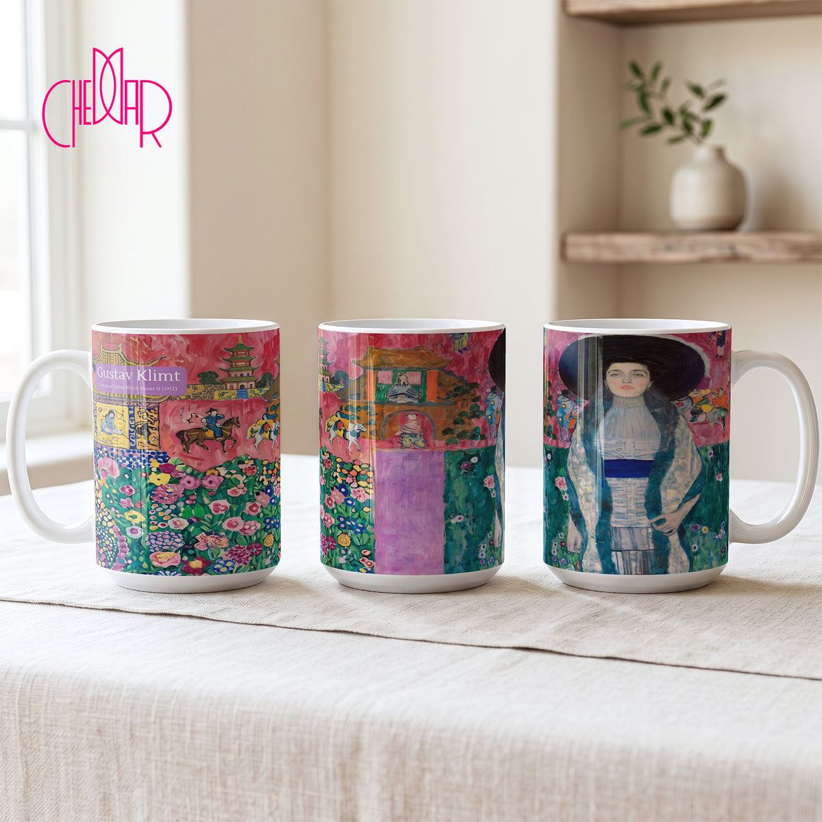 Gustav Klimt Adele Bloch-Bauer II - Ceramic Art Mug | CheddarArt