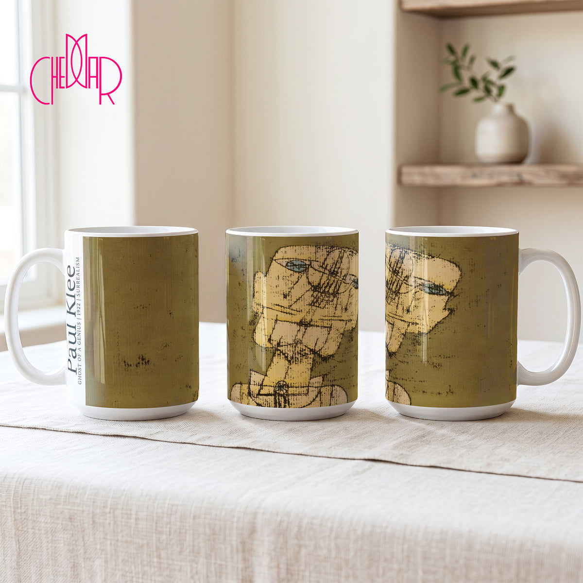 Paul Klee Ghost of a Genius - Ceramic Art Mug | CheddarArt