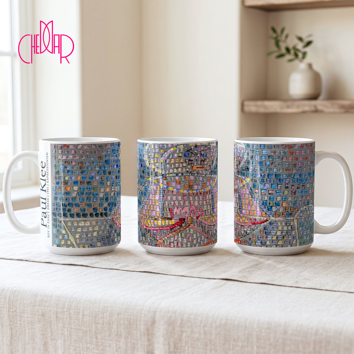 Paul Klee Boy in Fancy Dress - Ceramic Art Mug | CheddarArt   