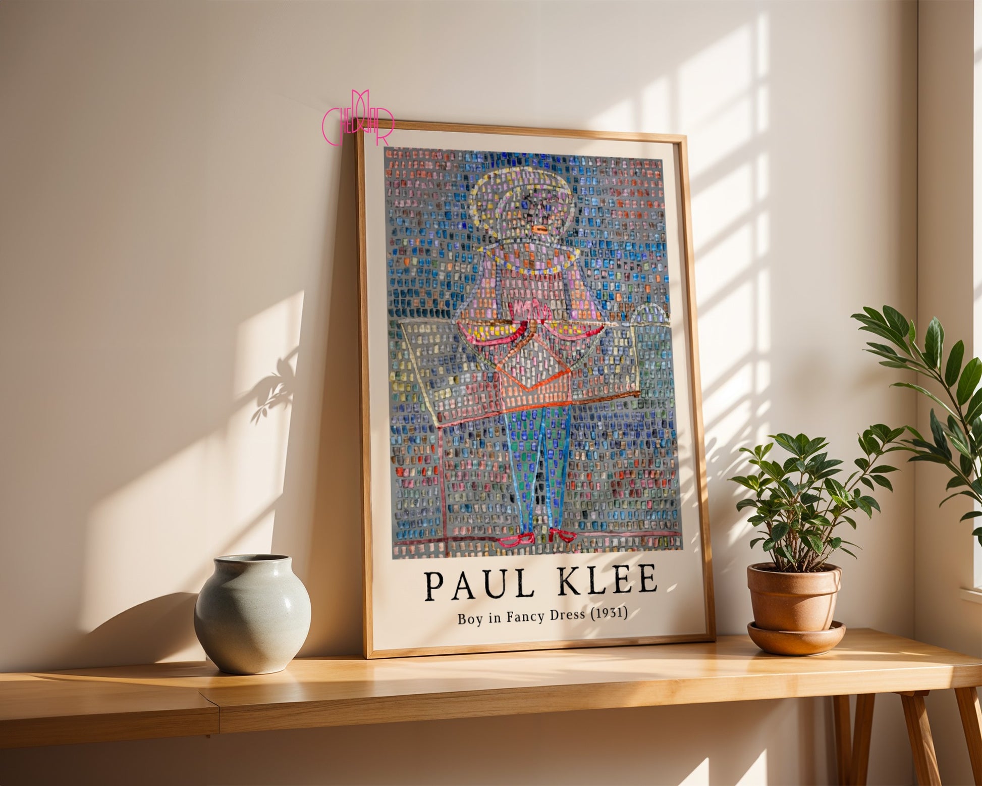 Paul Klee poster Boy in a Dress 1931, cubism, abstraction 