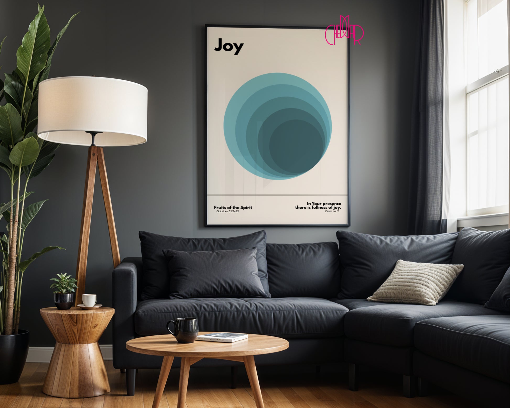 Bauhaus poster, Gift of the Holy Spirit - joy