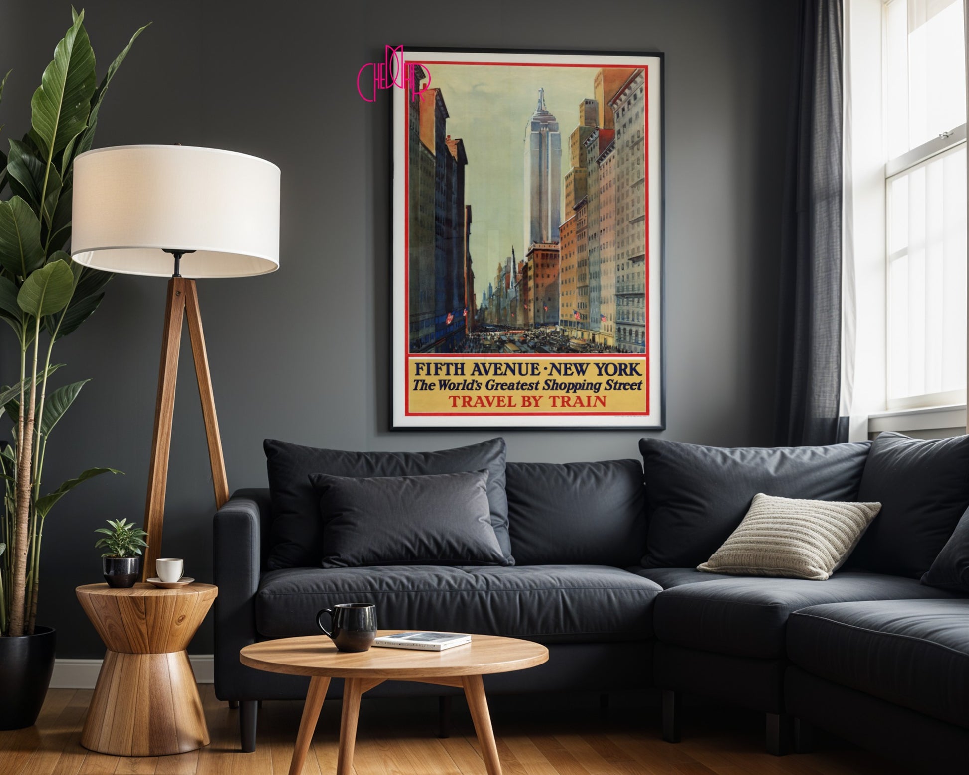 Retro Poster - Fifth Avenue, New York - The World's Greatest Shopping Street, 1920s