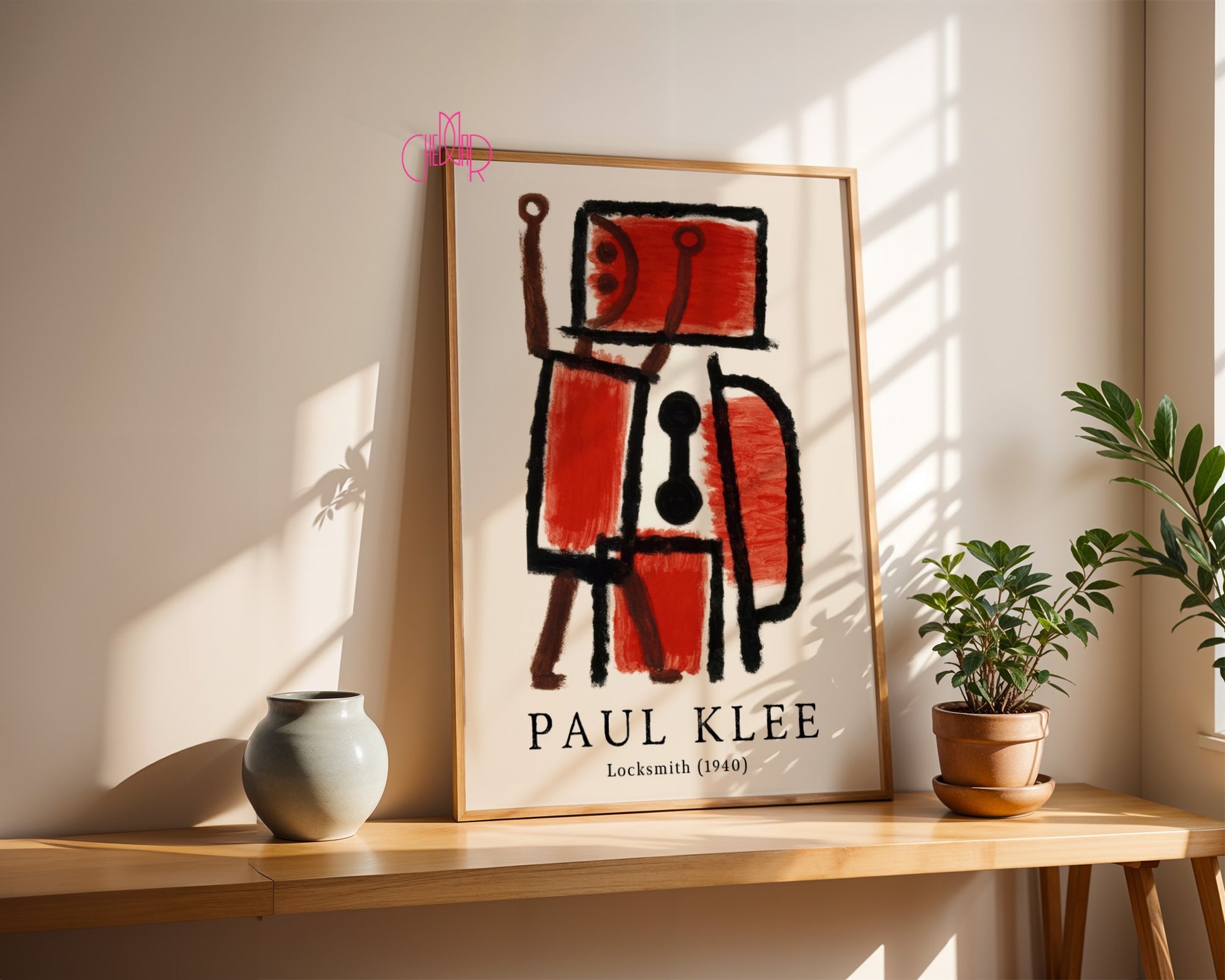 Paul Klee Locksmith poster 1940, abstract