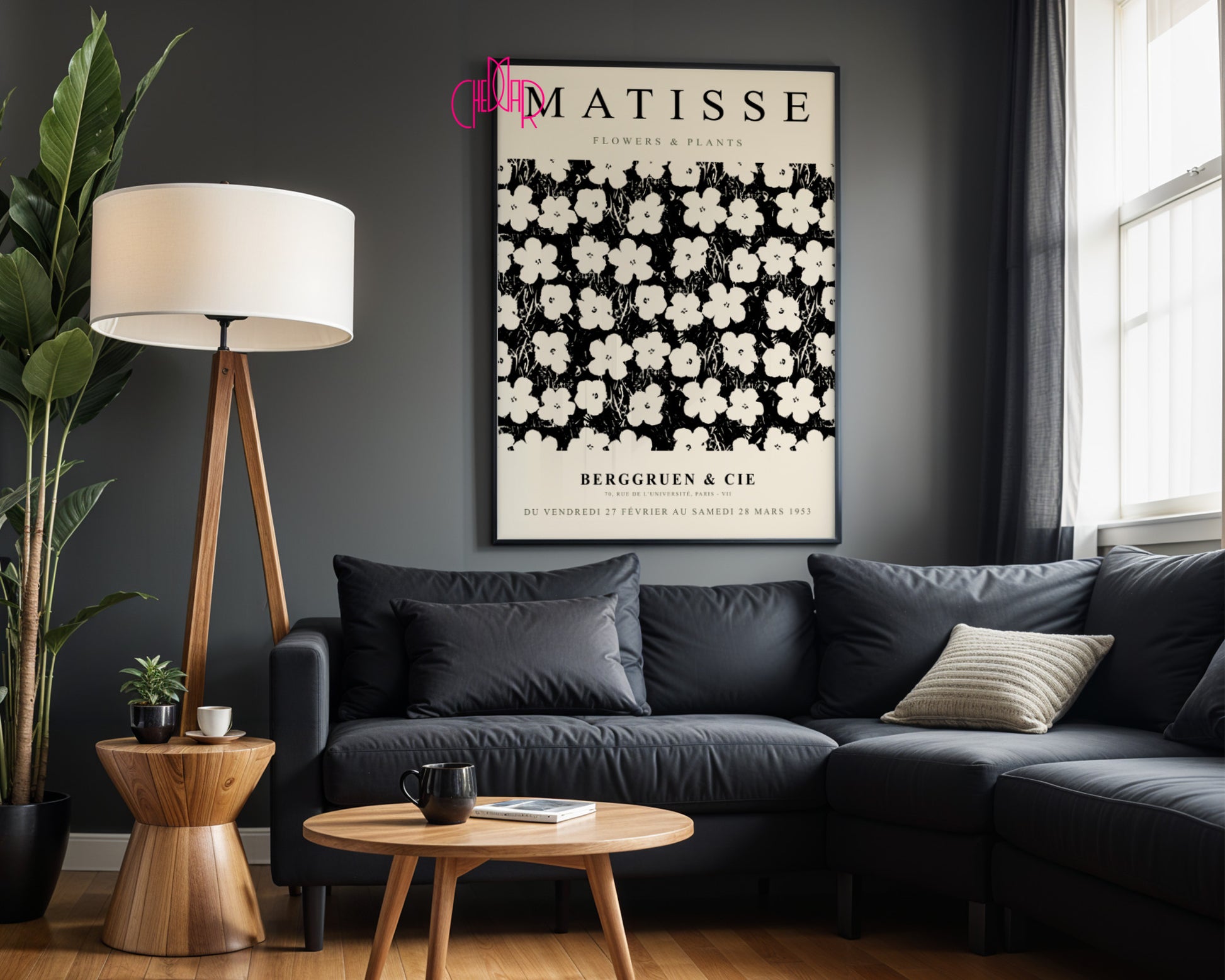 Henri Matisse – Flowers & Plants – Berggruen & Cie Exhibition Poster