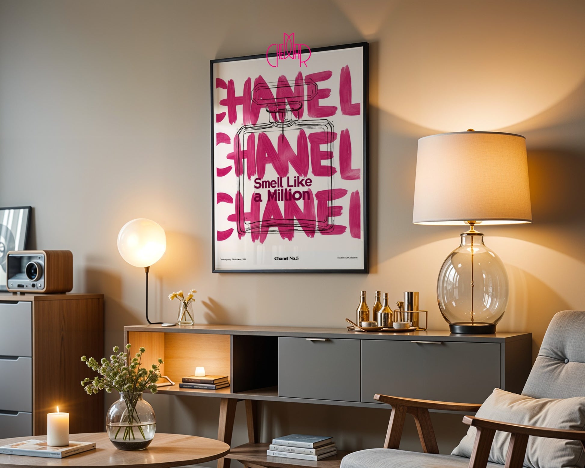 Poster no. 5, Chanel, Small like a Million, humorous
