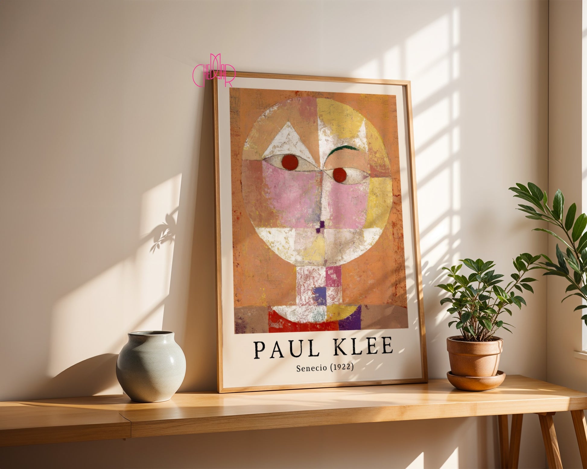 Paul Klee Senecio poster 1922, abstraction, cubism, art