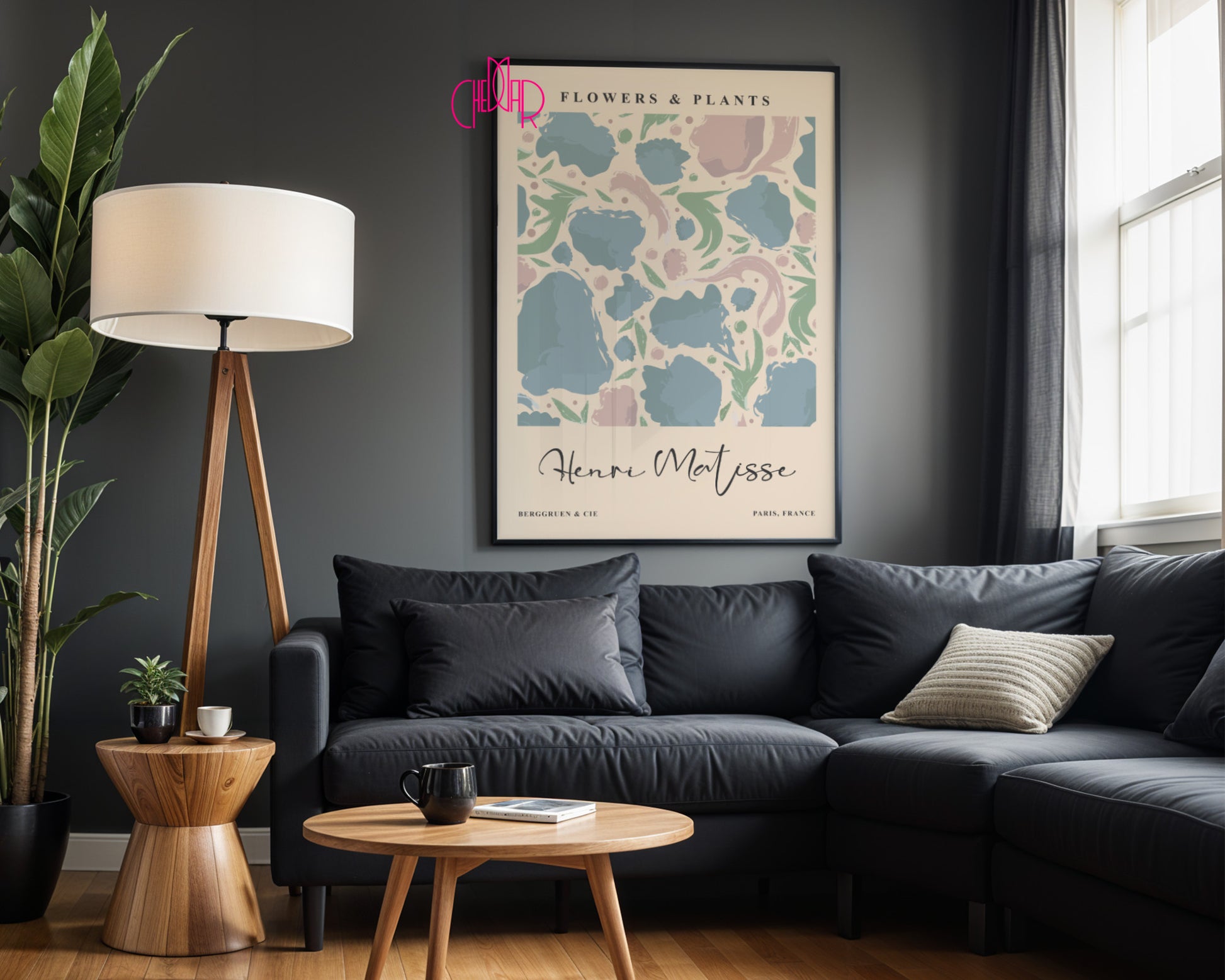 Matisse Flowers & Plants – Pastel Abstract Exhibition Poster