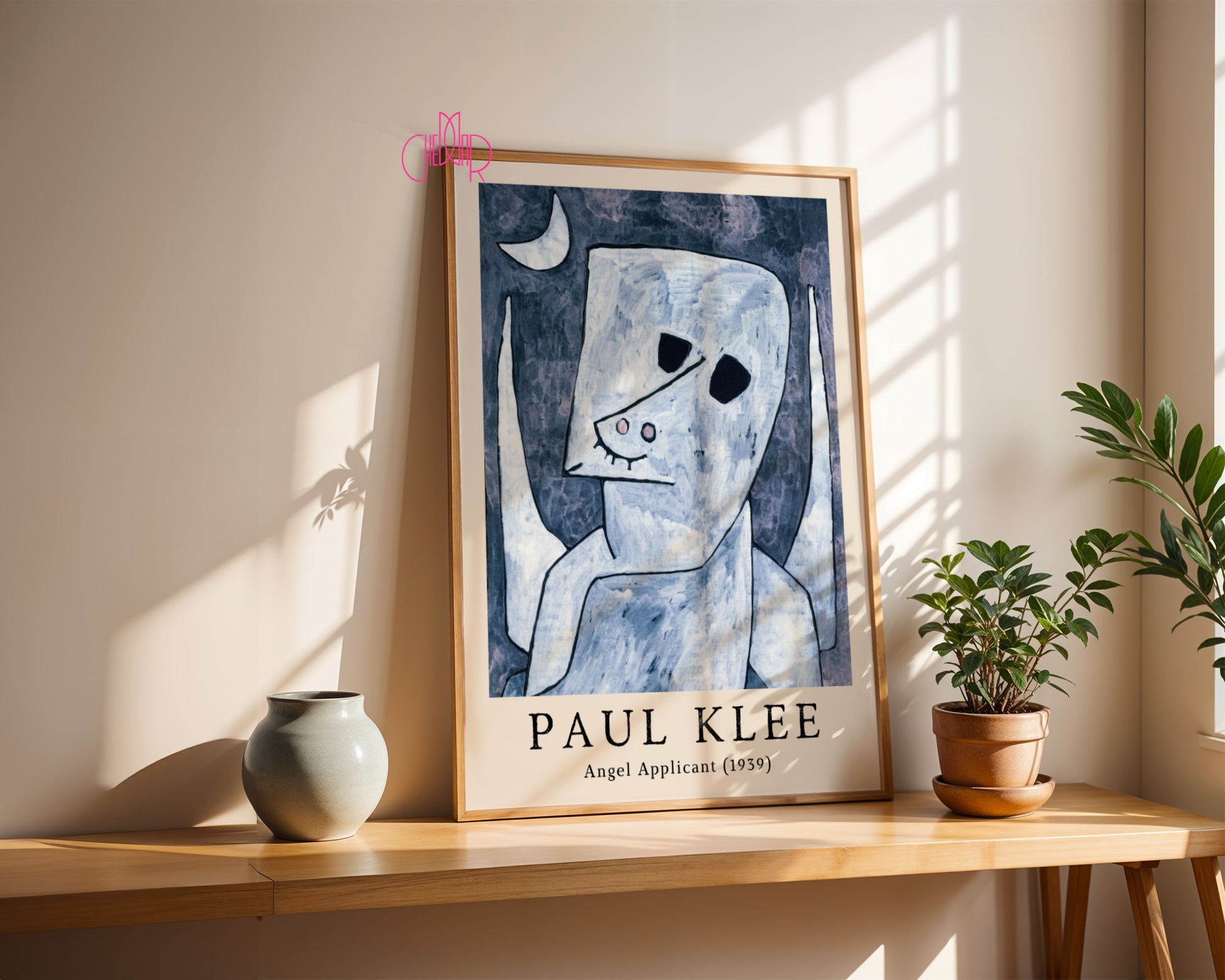 Paul Klee Angel Applicant 1939 poster, cubism, abstraction, art,