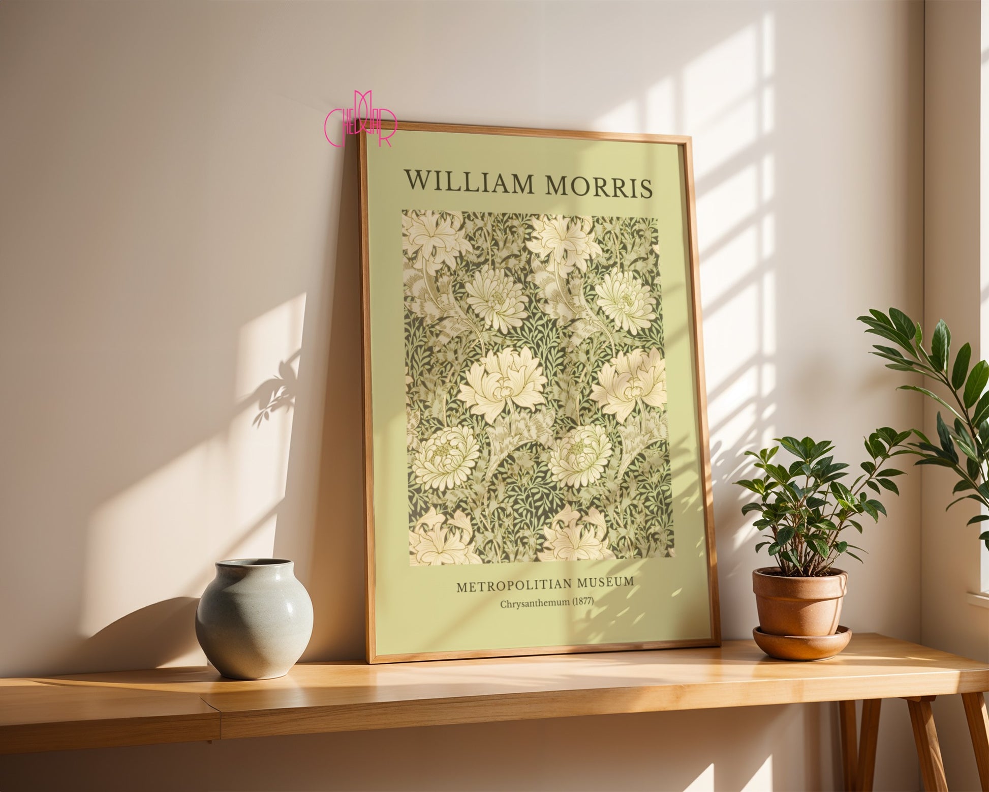 William Morris Metropolitan Museum poster, Chrysanthemum