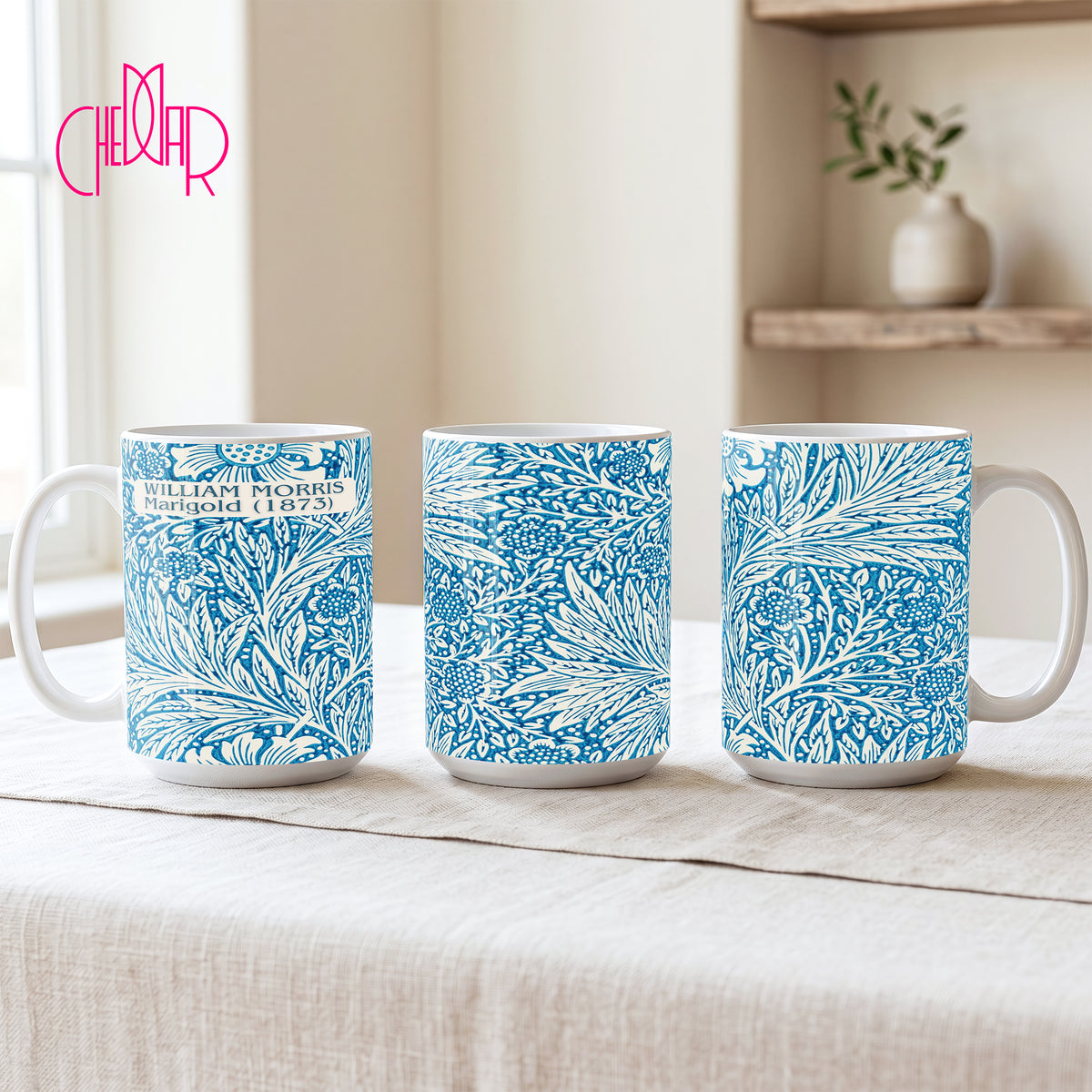 William Morris Marigold 1873 - Ceramic Art Mug | CheddarArt