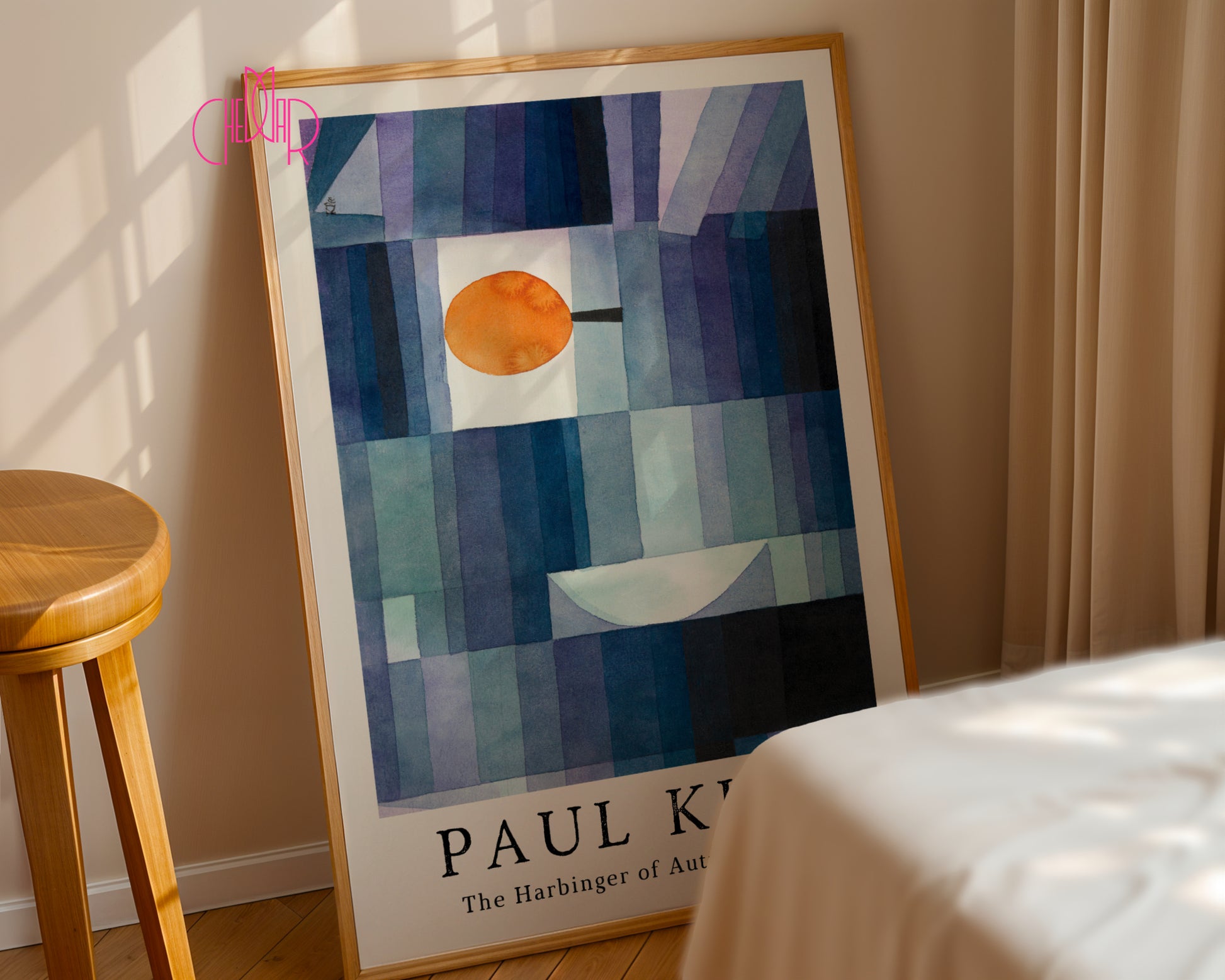 Paul Klee's poster The Harbinger of Autumn 1922, cubism, abstraction