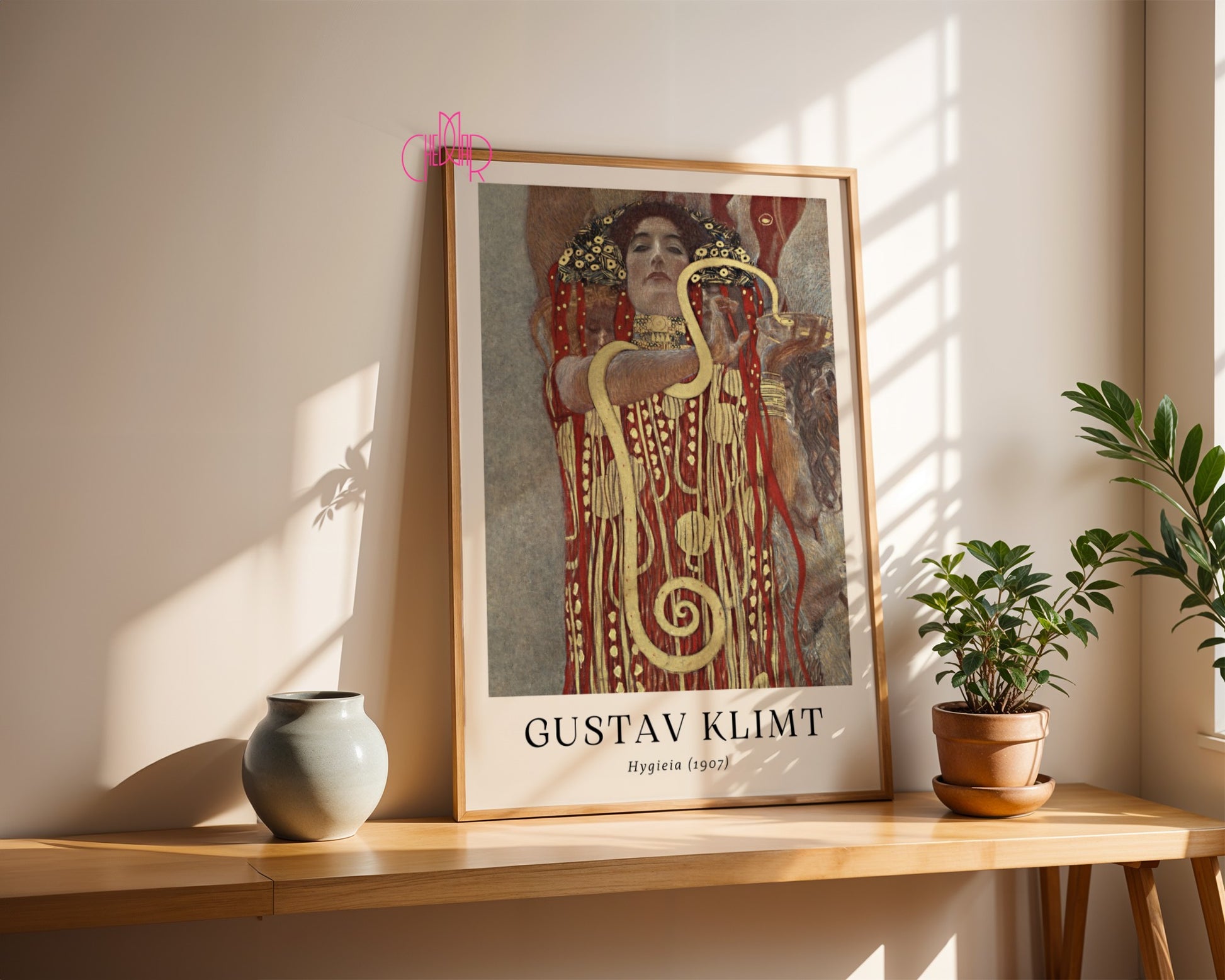 Gustav Klimt Hygieia poster, contemporary art, art nouveau