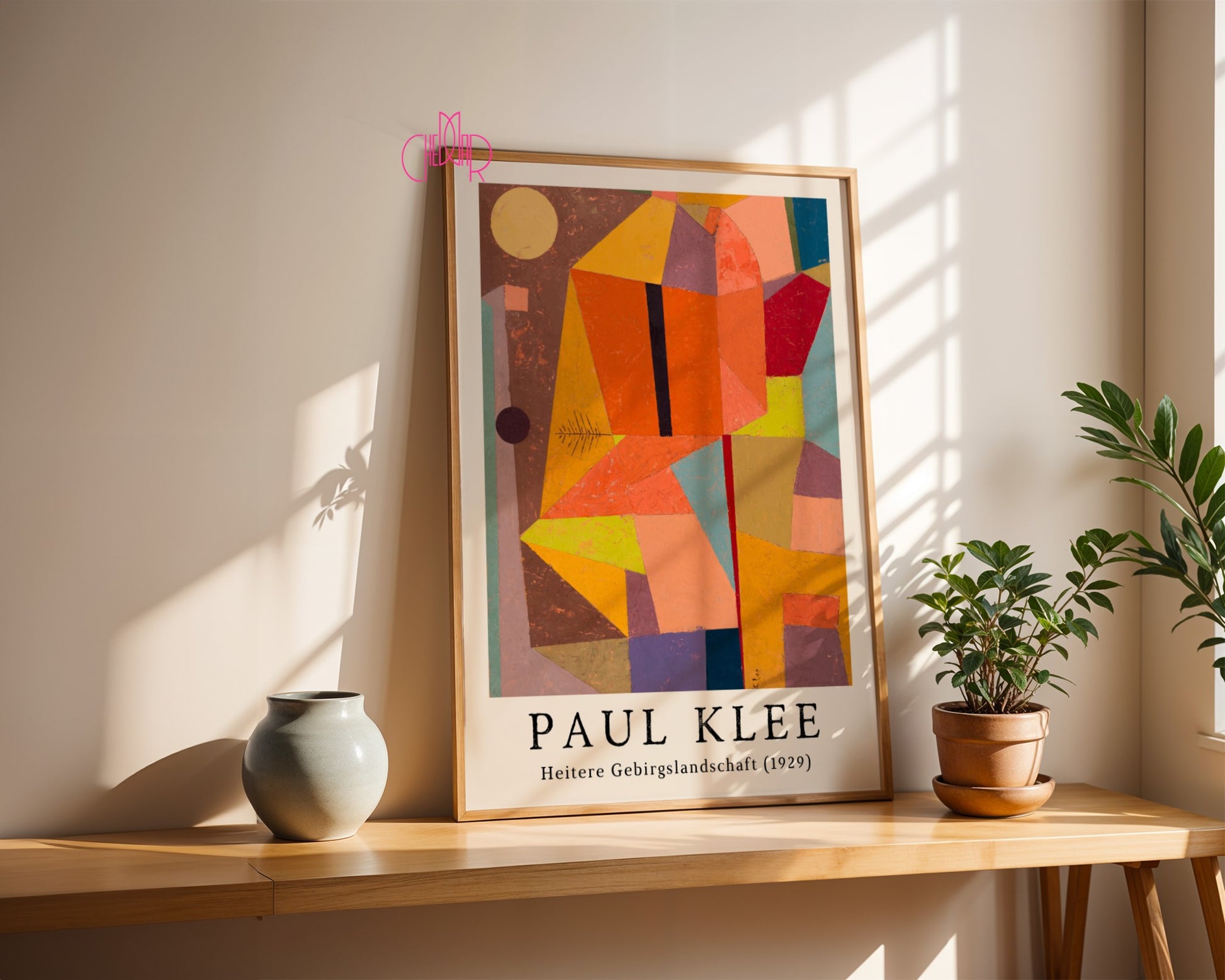 Poster Paul Klee Heitere Gebirgslandschaft 1929, cubism, abstraction
