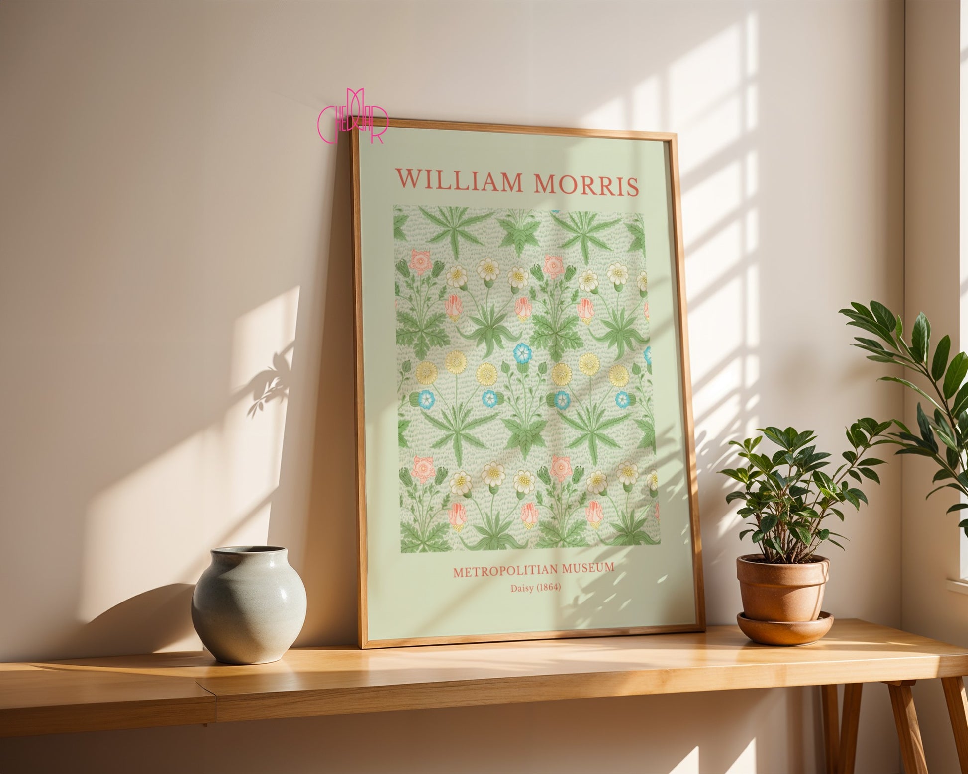 Poster William Morris – Metropolitan Museum, Daisy, 1864