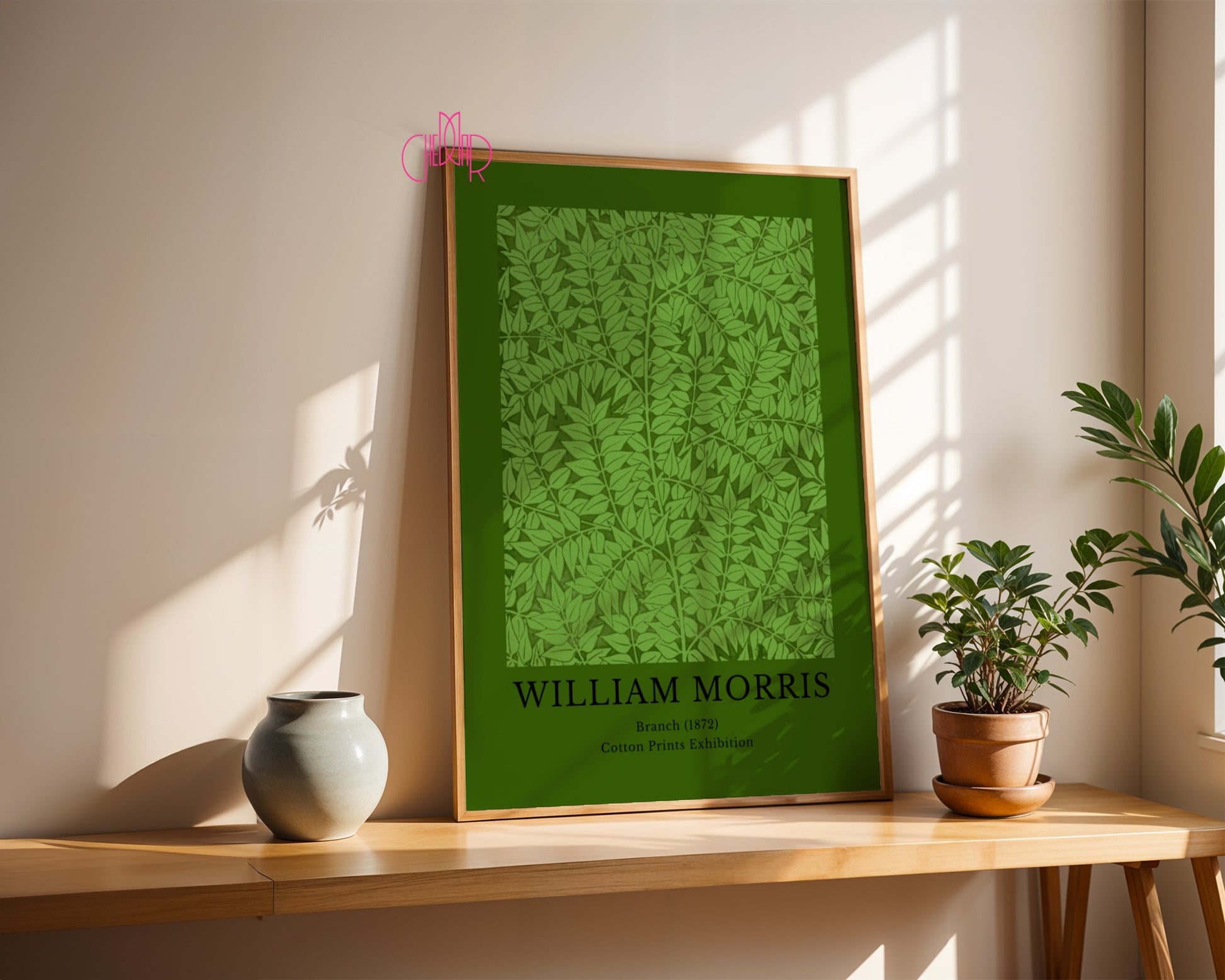 William Morris – Cotton Prints Exhibition, Branch 1872 poster