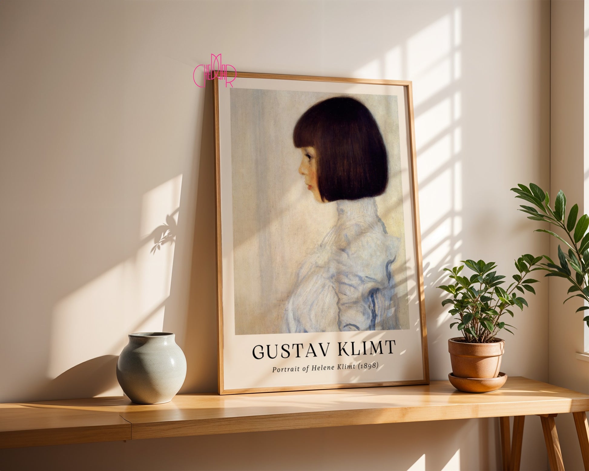 Poster Gustav Klimt portrait of Helena Klimt, modern art