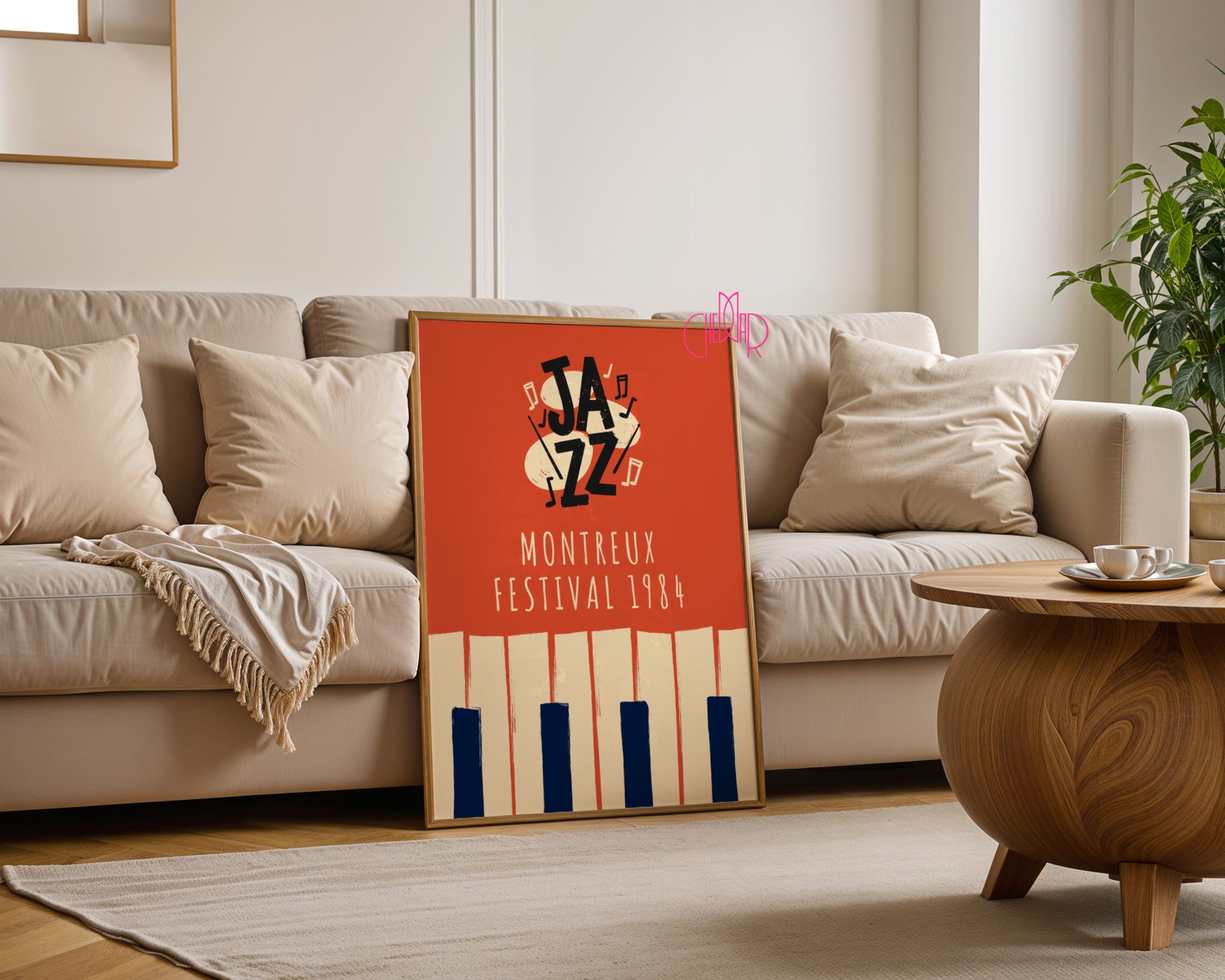 Music poster from the All That Jazz series, Montreux 1984