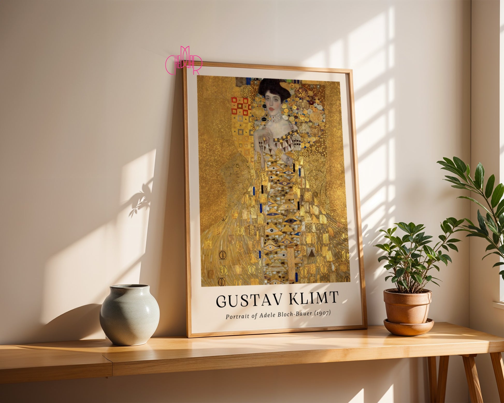 Poster Gustav Klimt portrait of Adele Bloch-Bauer, contemporary art