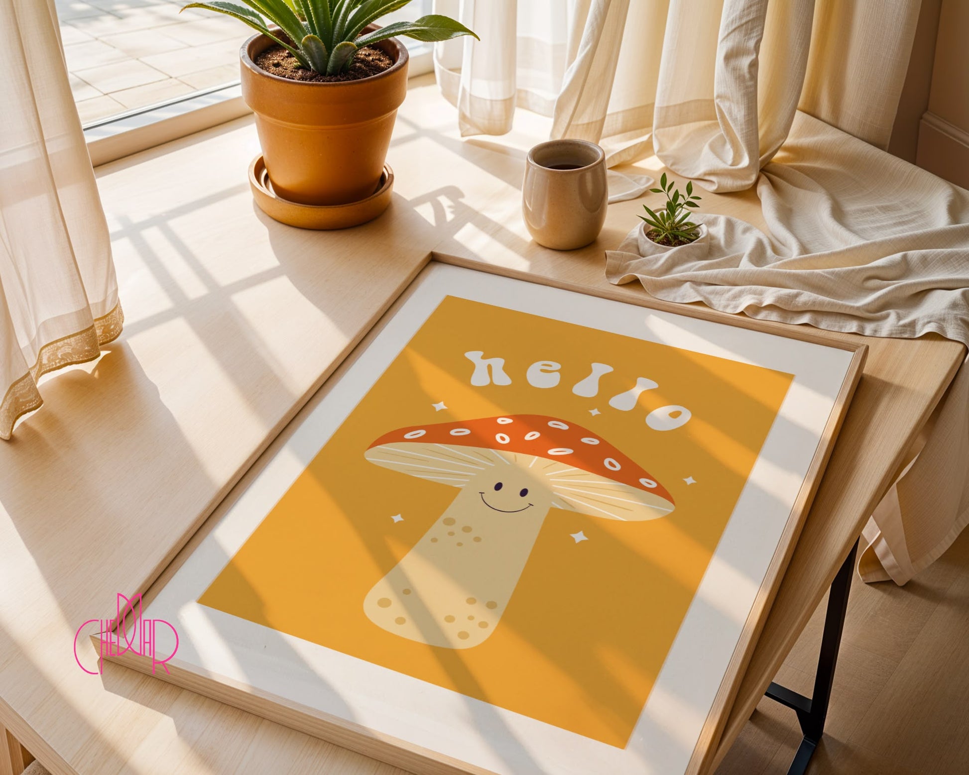 Hello Mushroom – Retro Groovy Vibe
