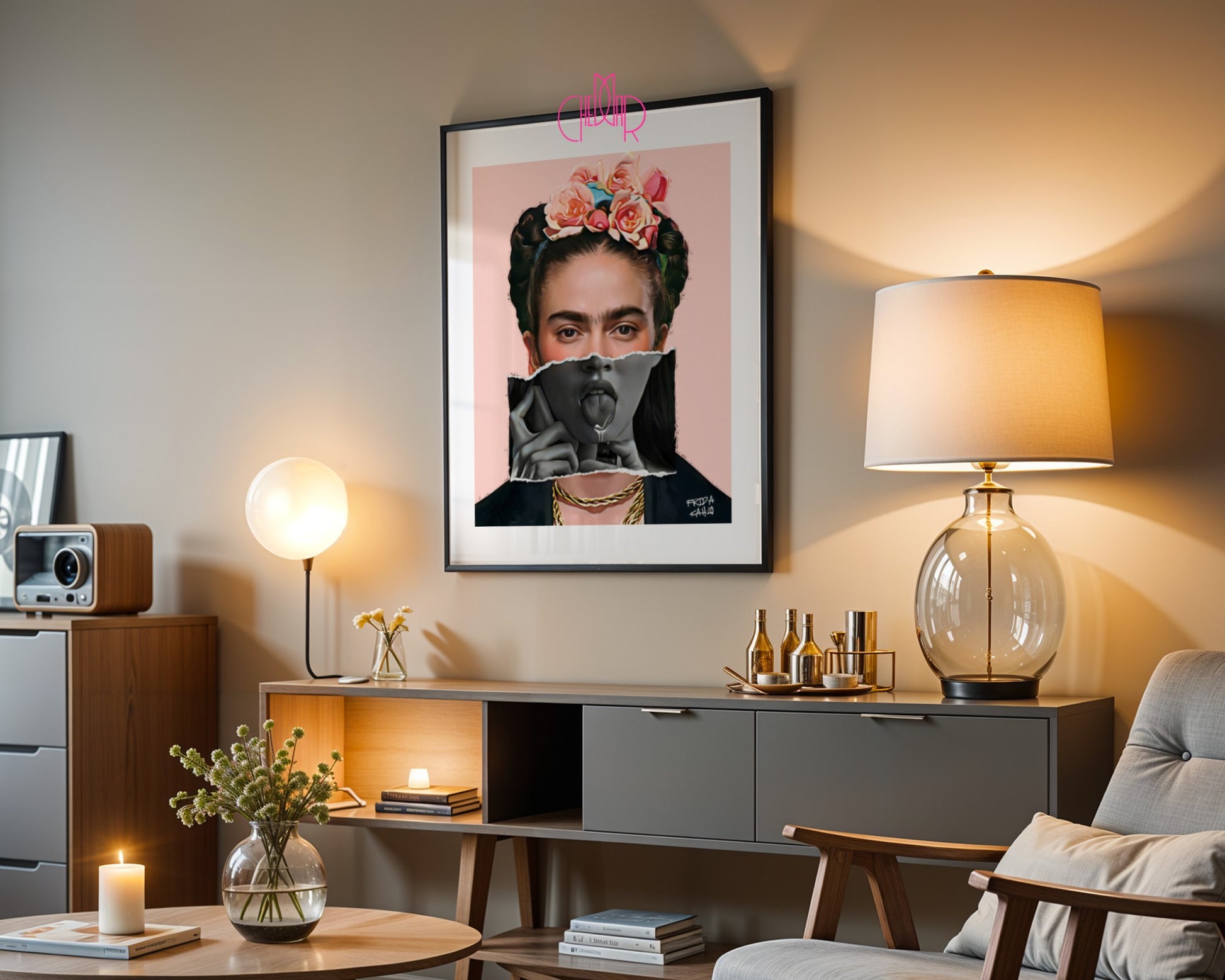 Poster "Frida Kahlo - portrait", avant-garde, contemporary art