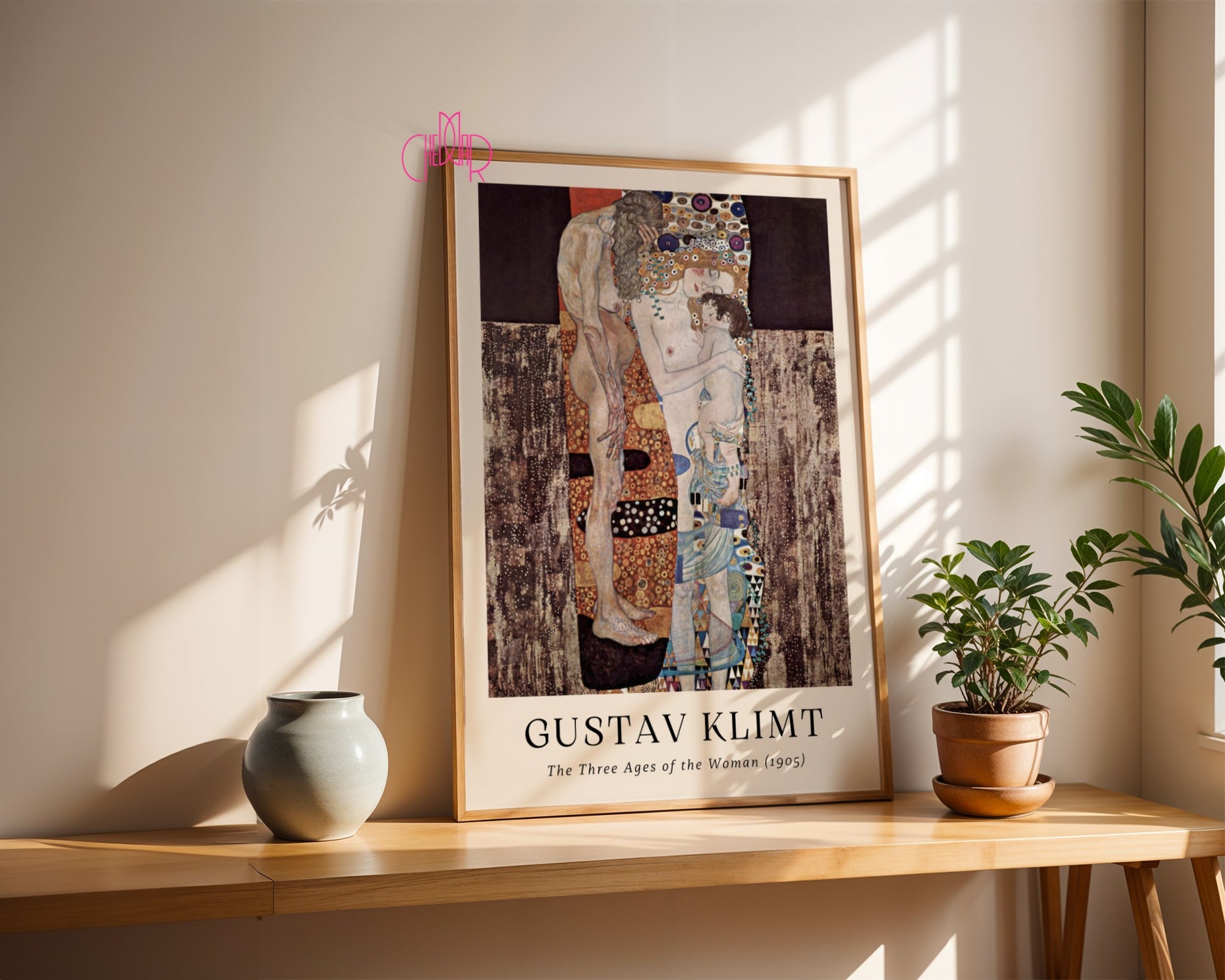 Poster Gustav Klimt three generations of women, contemporary art