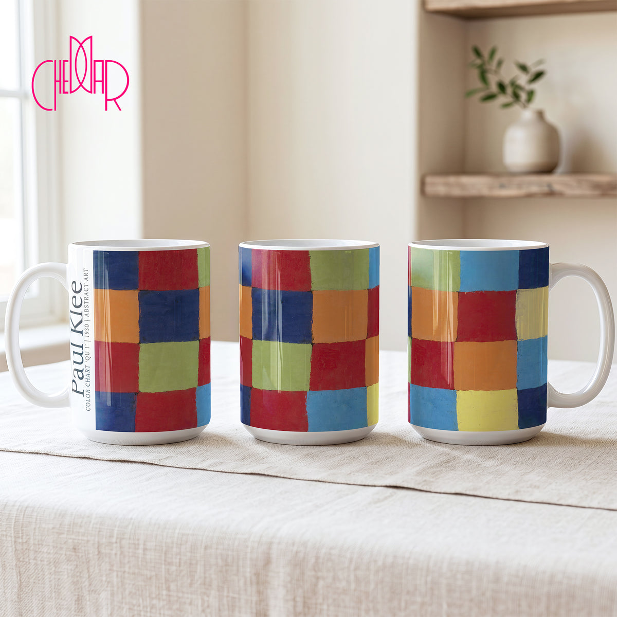 Paul Klee Color Chart QU 1 - Ceramic Art Mug | CheddarArt