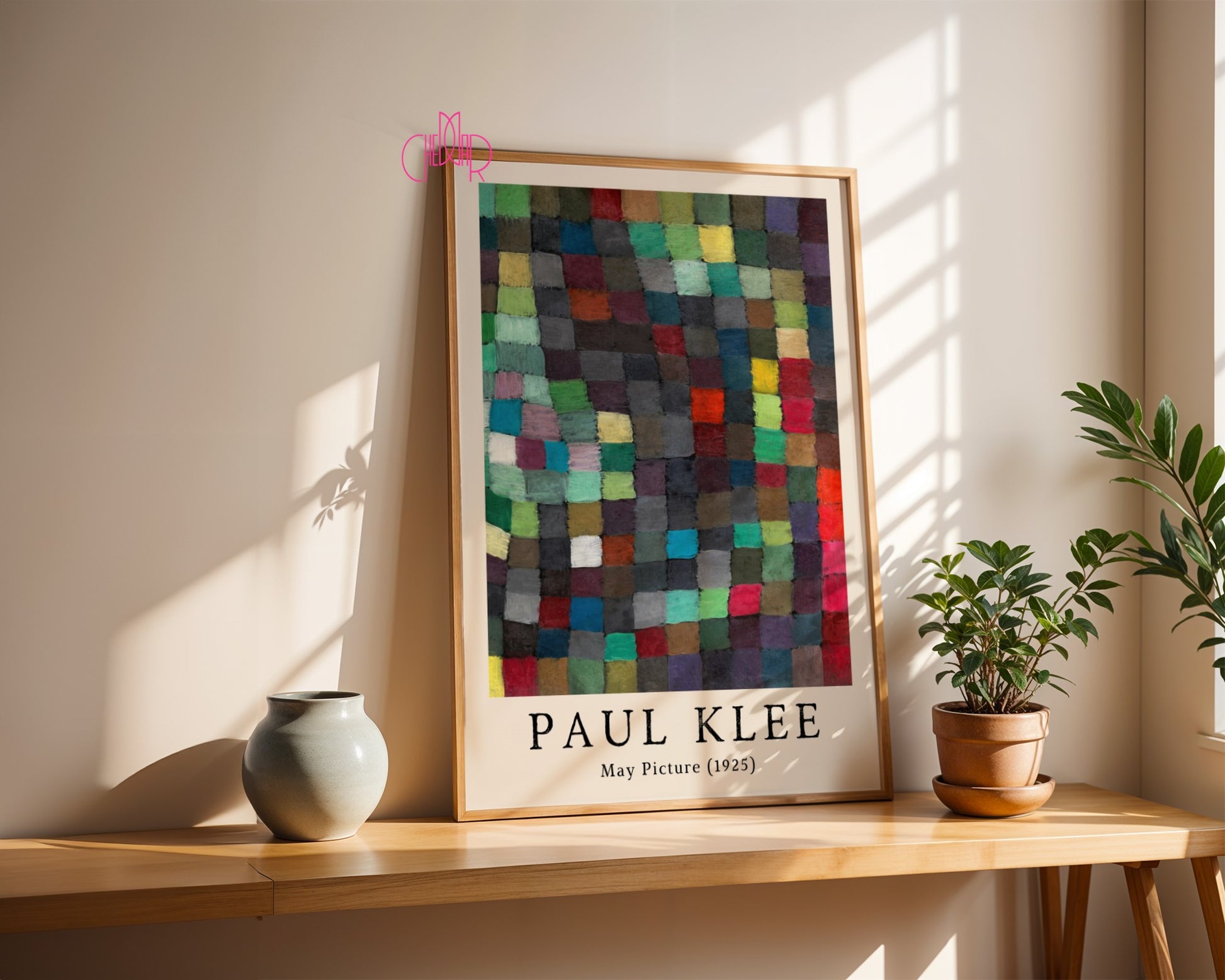 Paul Klee May Picture 1925 poster, cubism, abstraction, squares