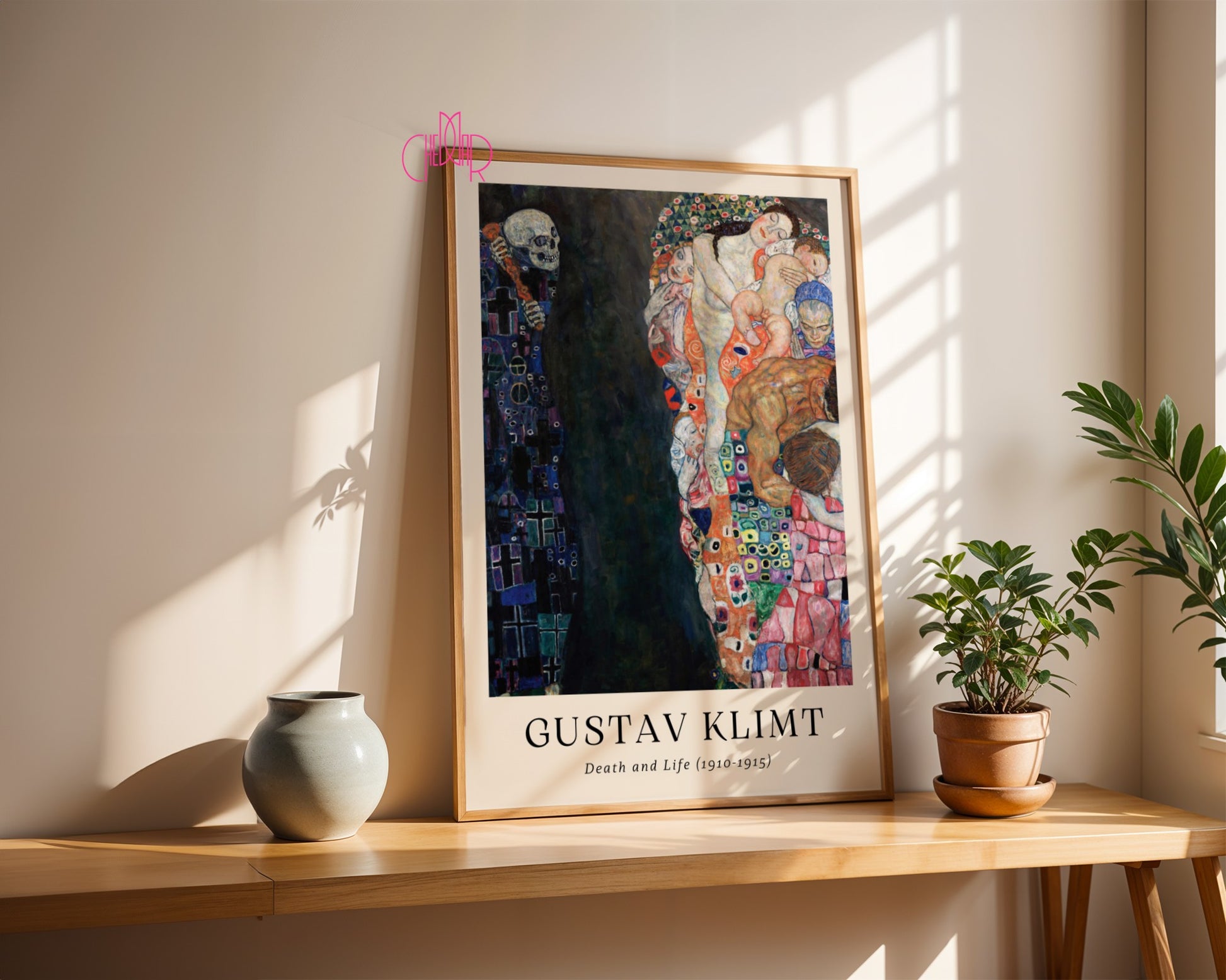 Poster Gustav Klimt Death and Life, Contemporary Art