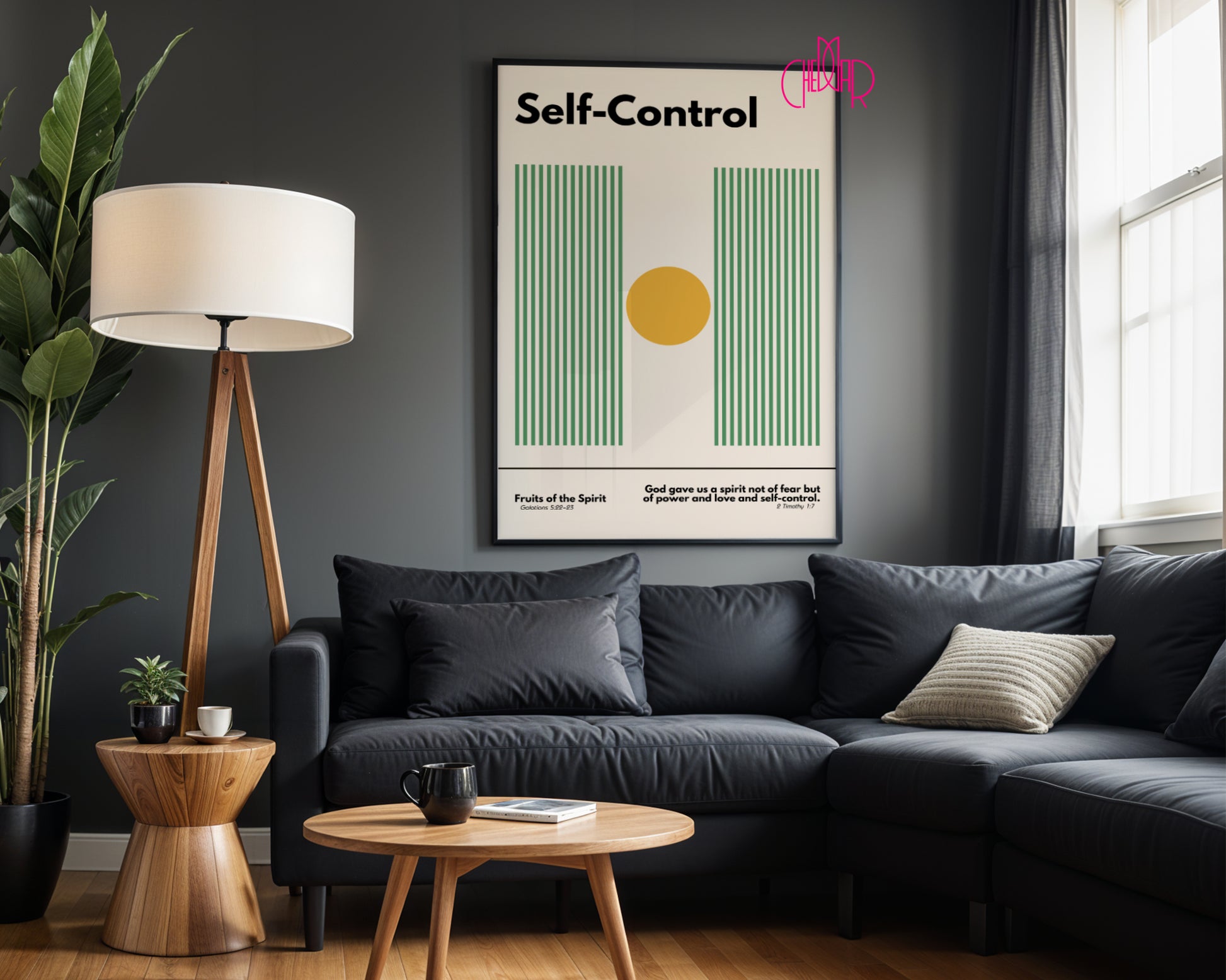 Poster from the Bauhaus series, Gifts of the Holy Spirit - self-control